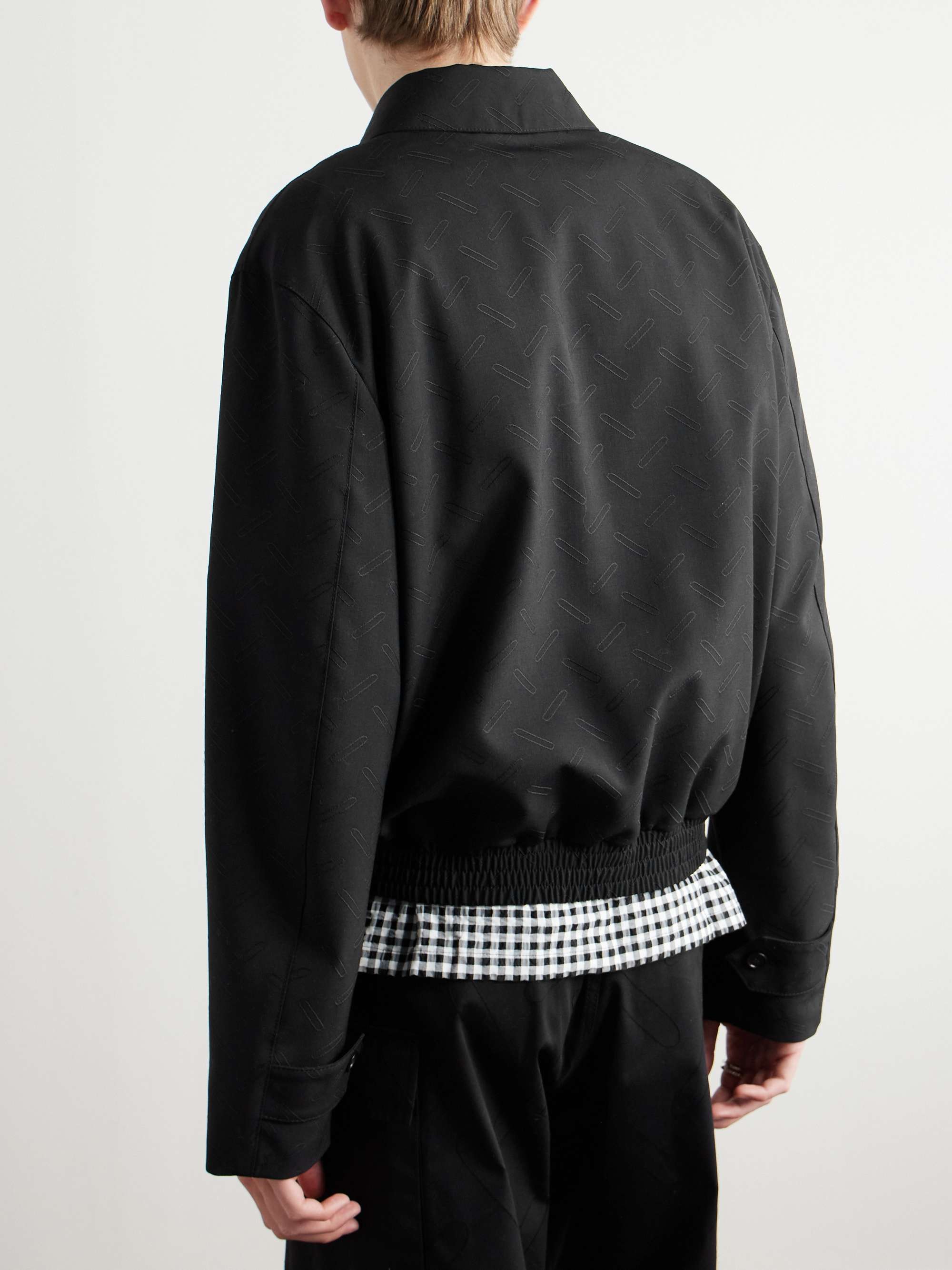 Confetti Embroidered Wool Blouson Jacket view