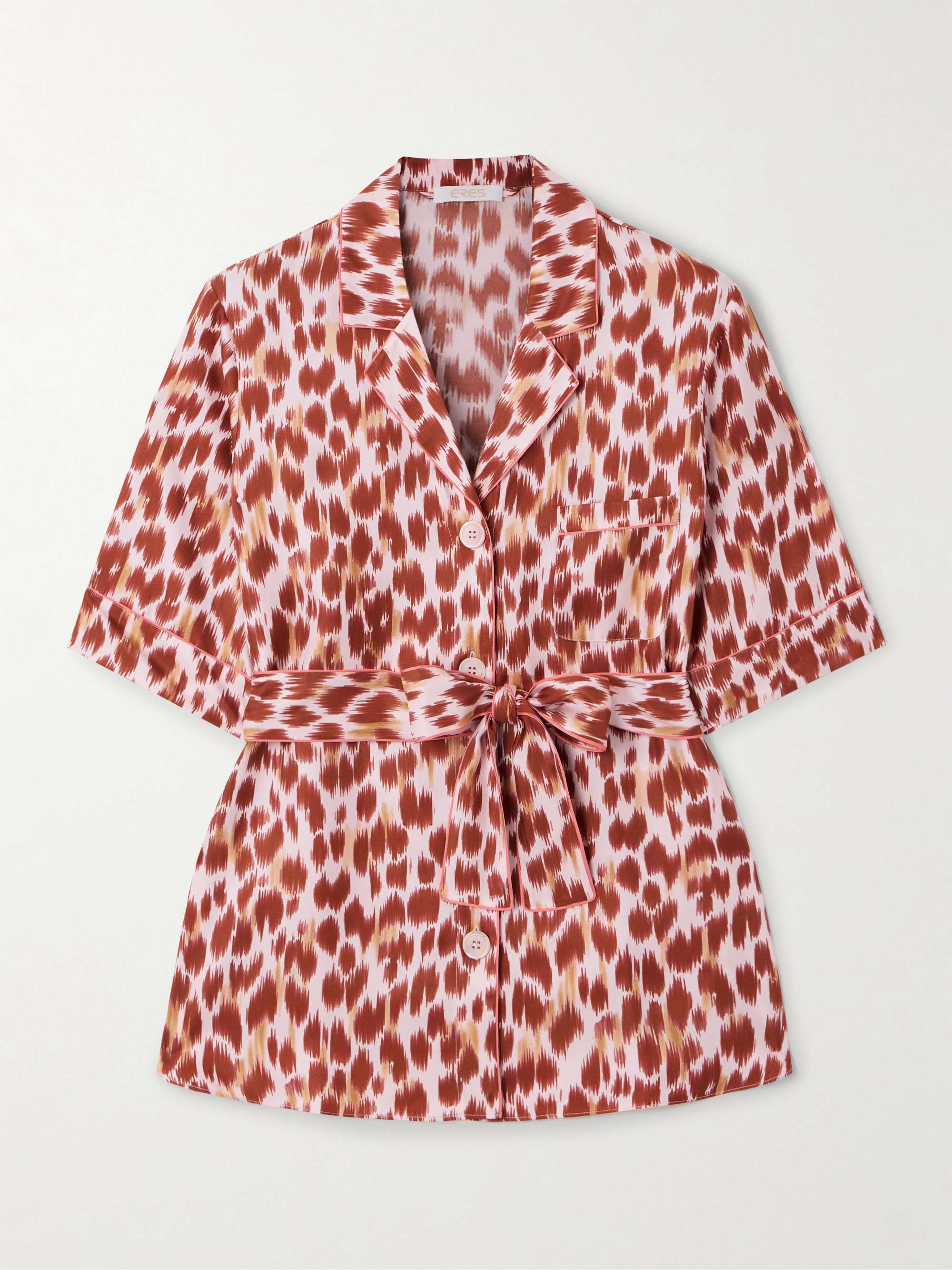 Fauve Tlemeda silk-twill printed pajama shirt view