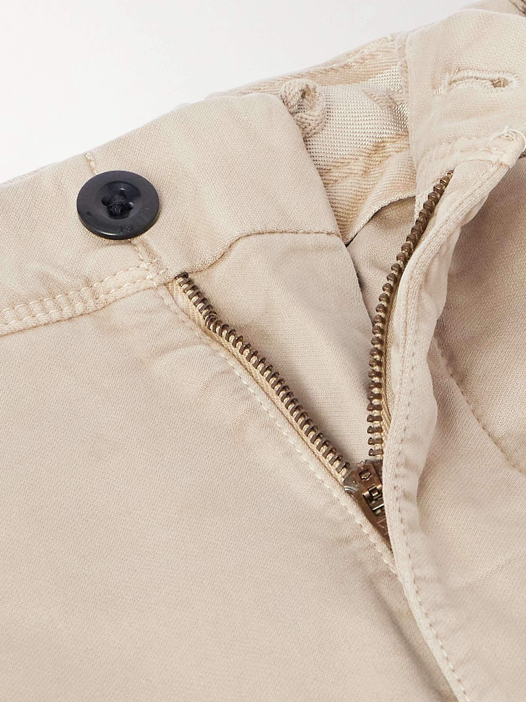 Slim-Fit Stretch-Cotton Sateen Trousers view