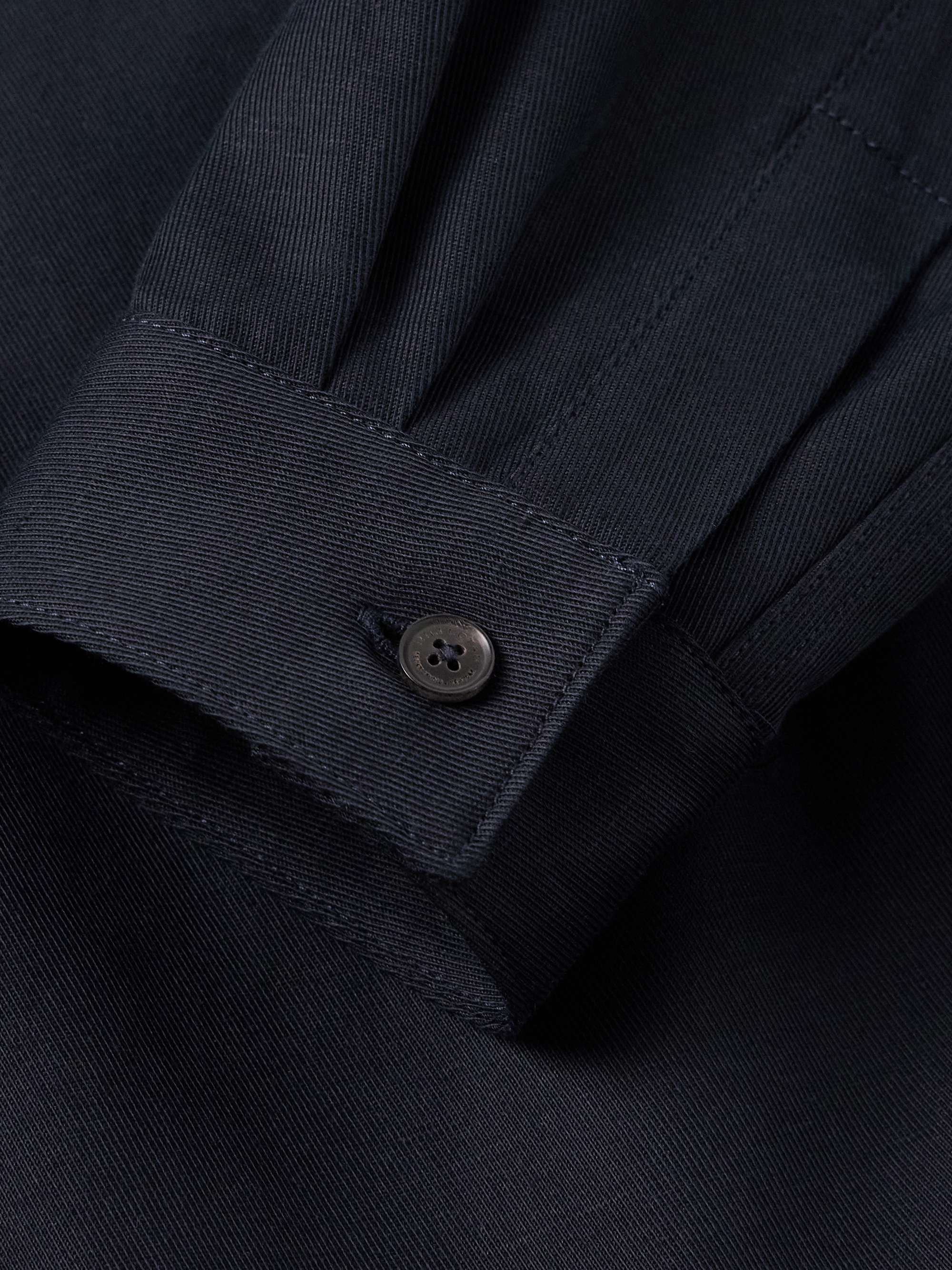 Evander Cotton and Linen-Blend Twill Overshirt view