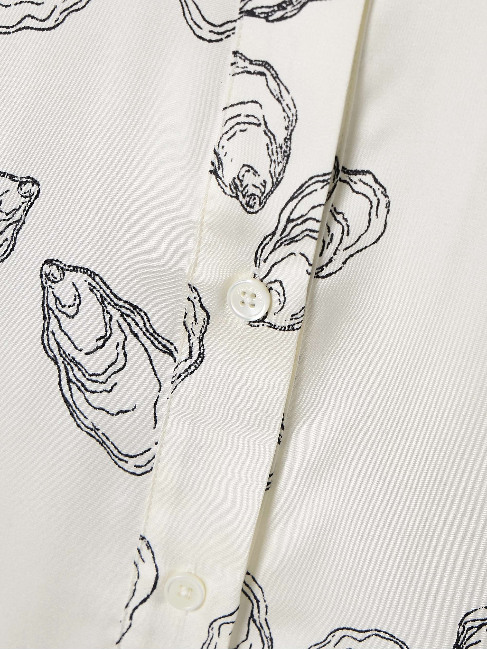 Avalon printed silk-blend shirt view