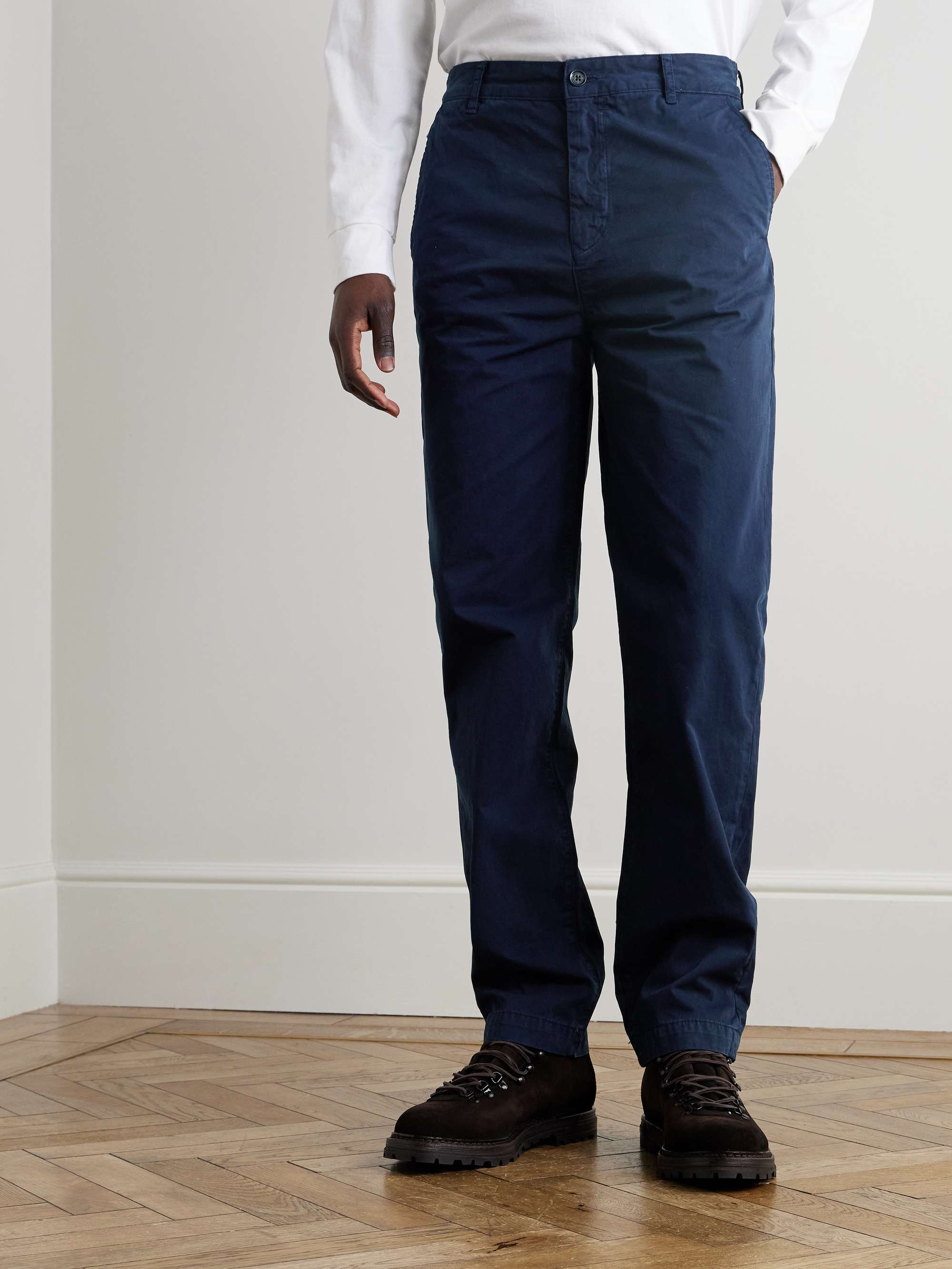 Rally Slim-Fit Straight-Leg Garment-Dyed Cotton-Twill Chinos view