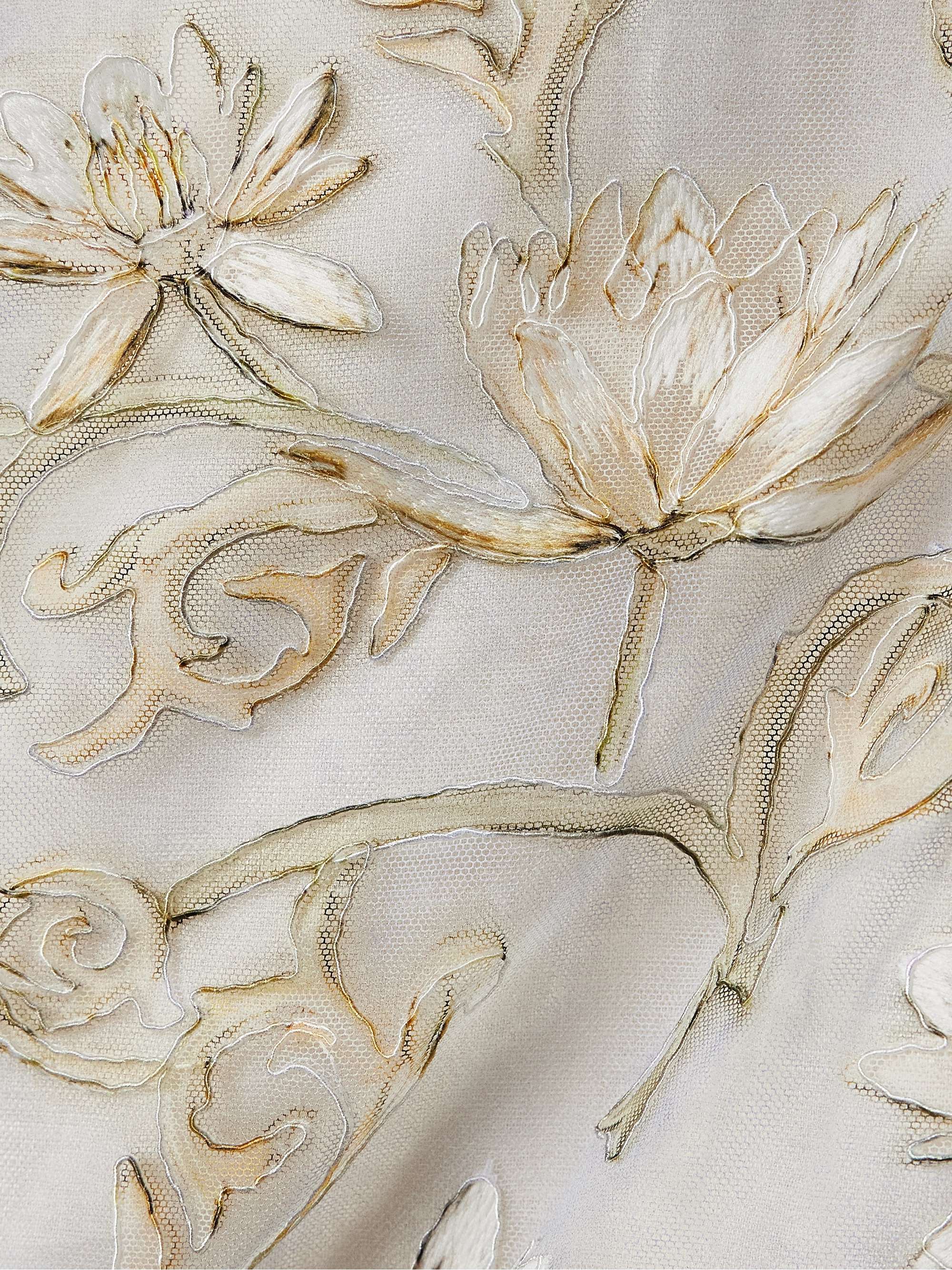 Armonía Soledad strapless embellished floral-print tulle midi dress view