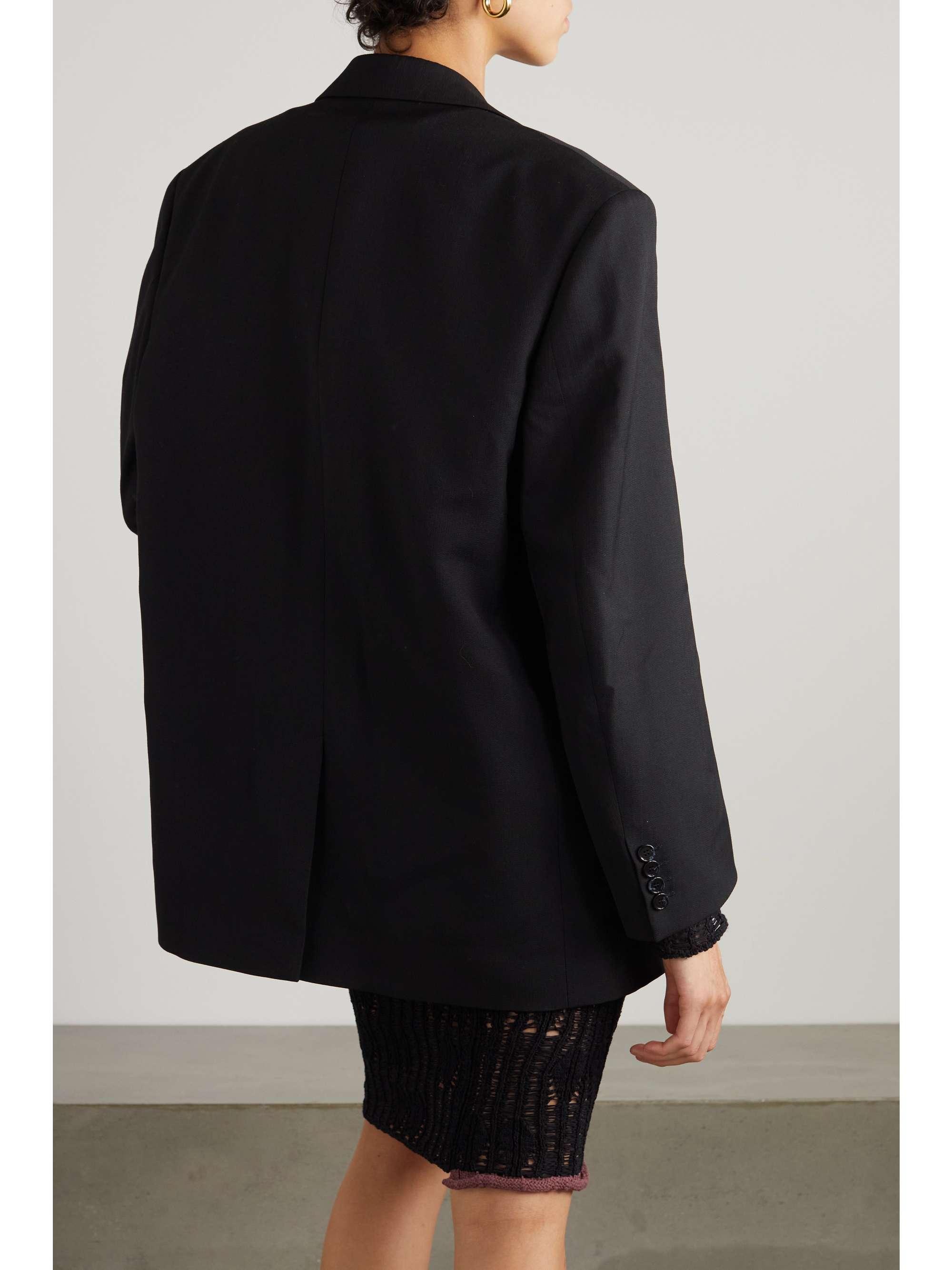 + NET SUSTAIN oversized recycled woven blazer view