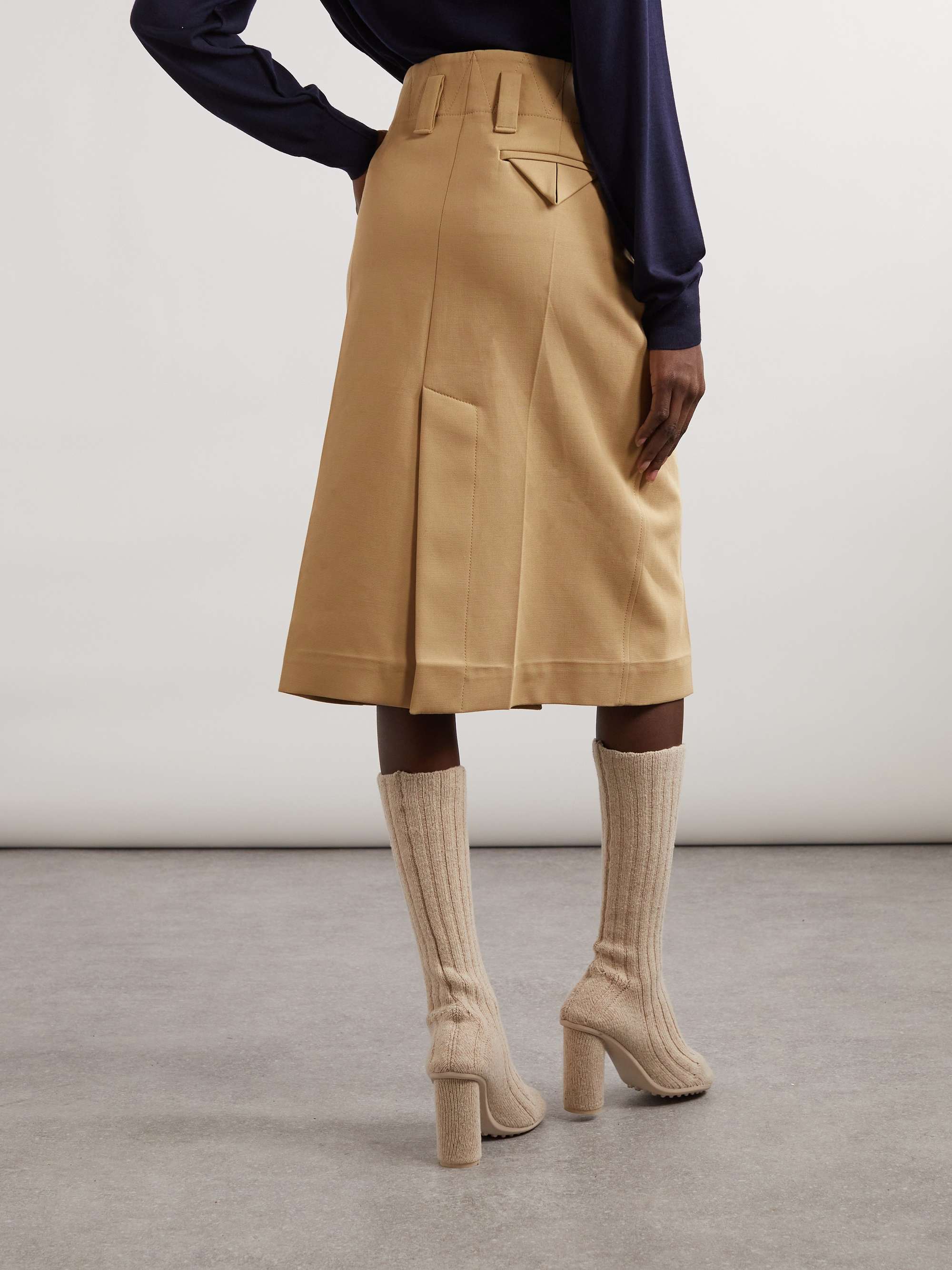 Cotton-canvas skirt view