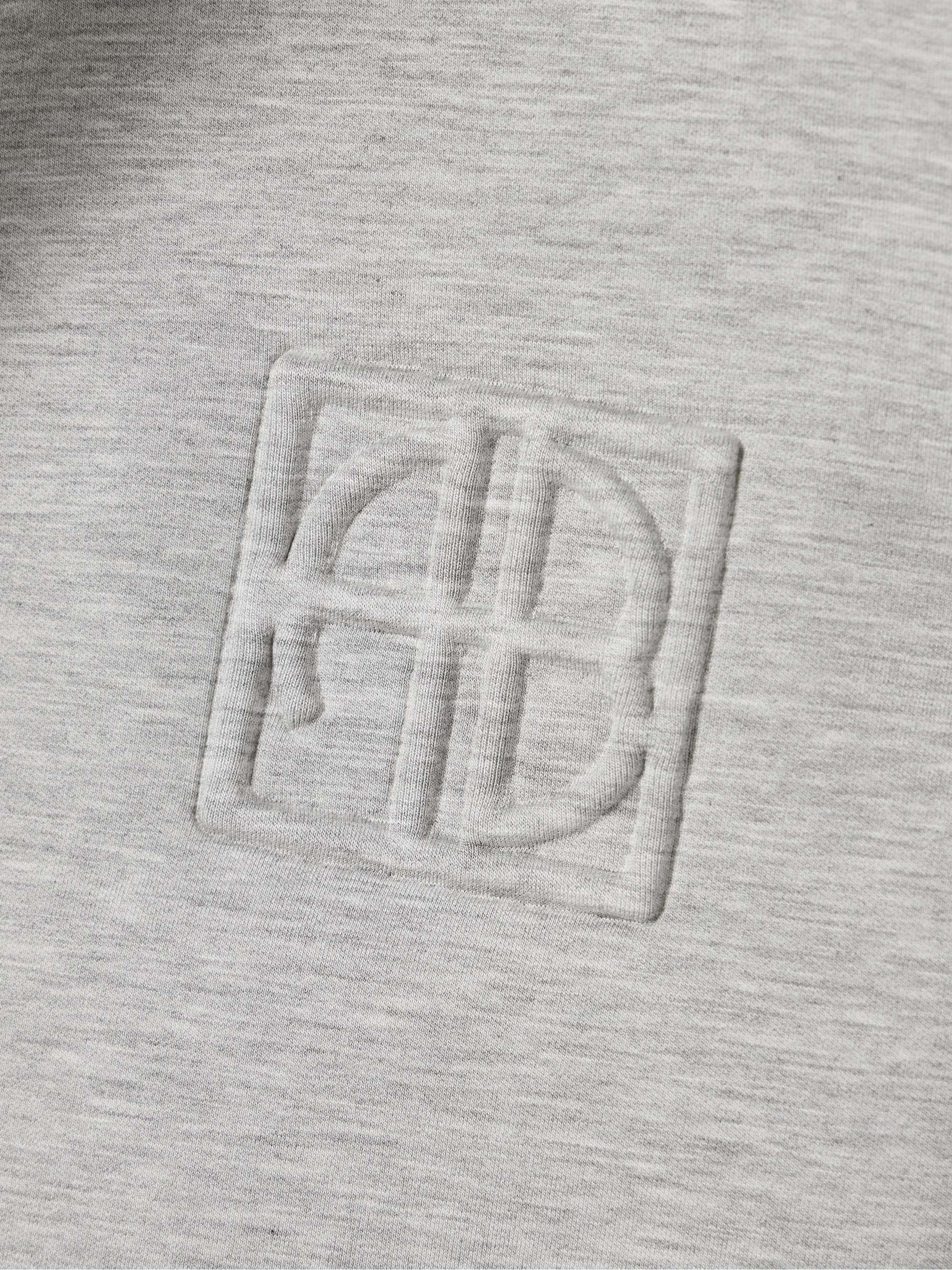 Embossed stretch-jersey hoodie view
