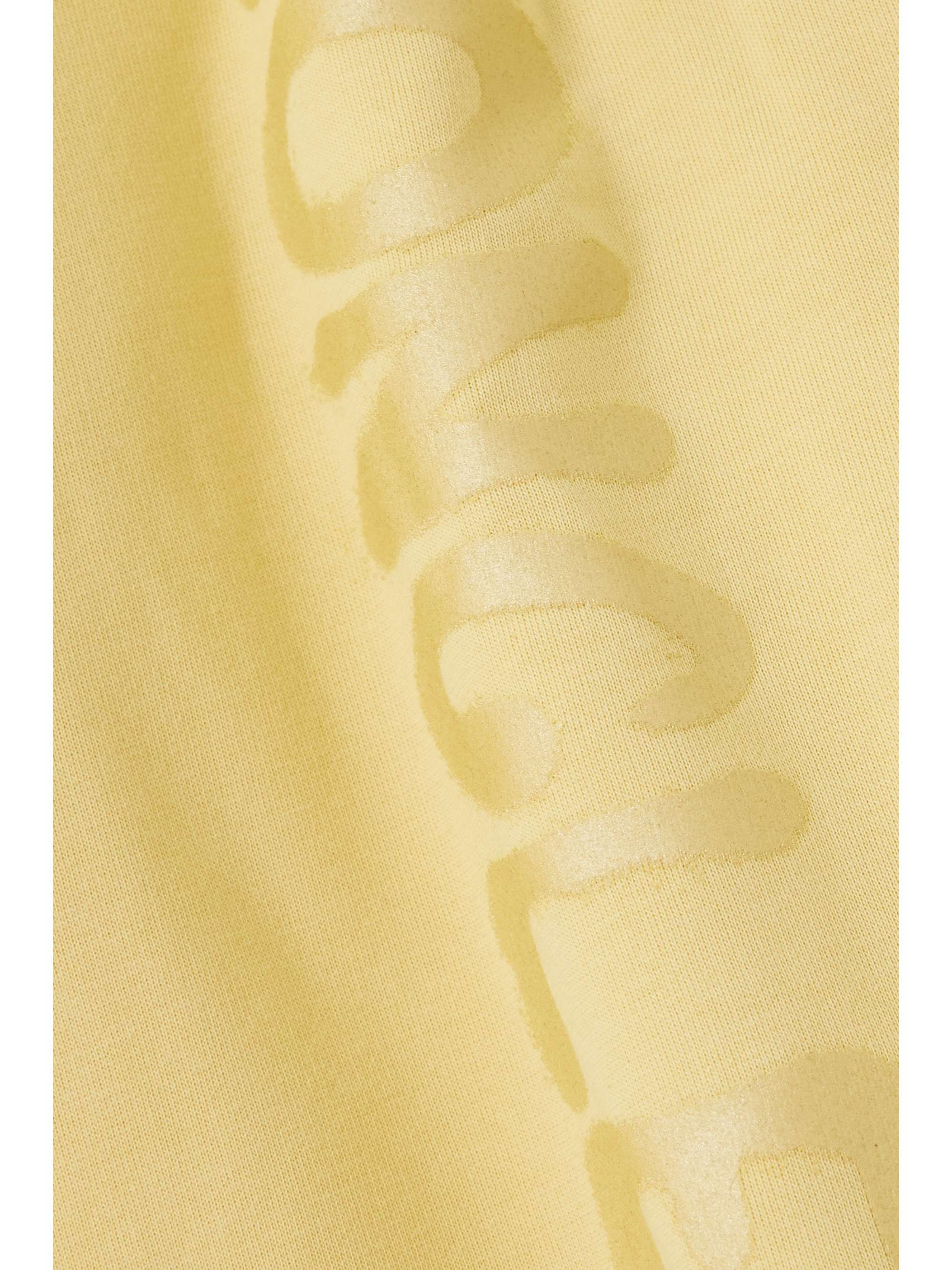 Printed cotton-blend jersey hoodie view