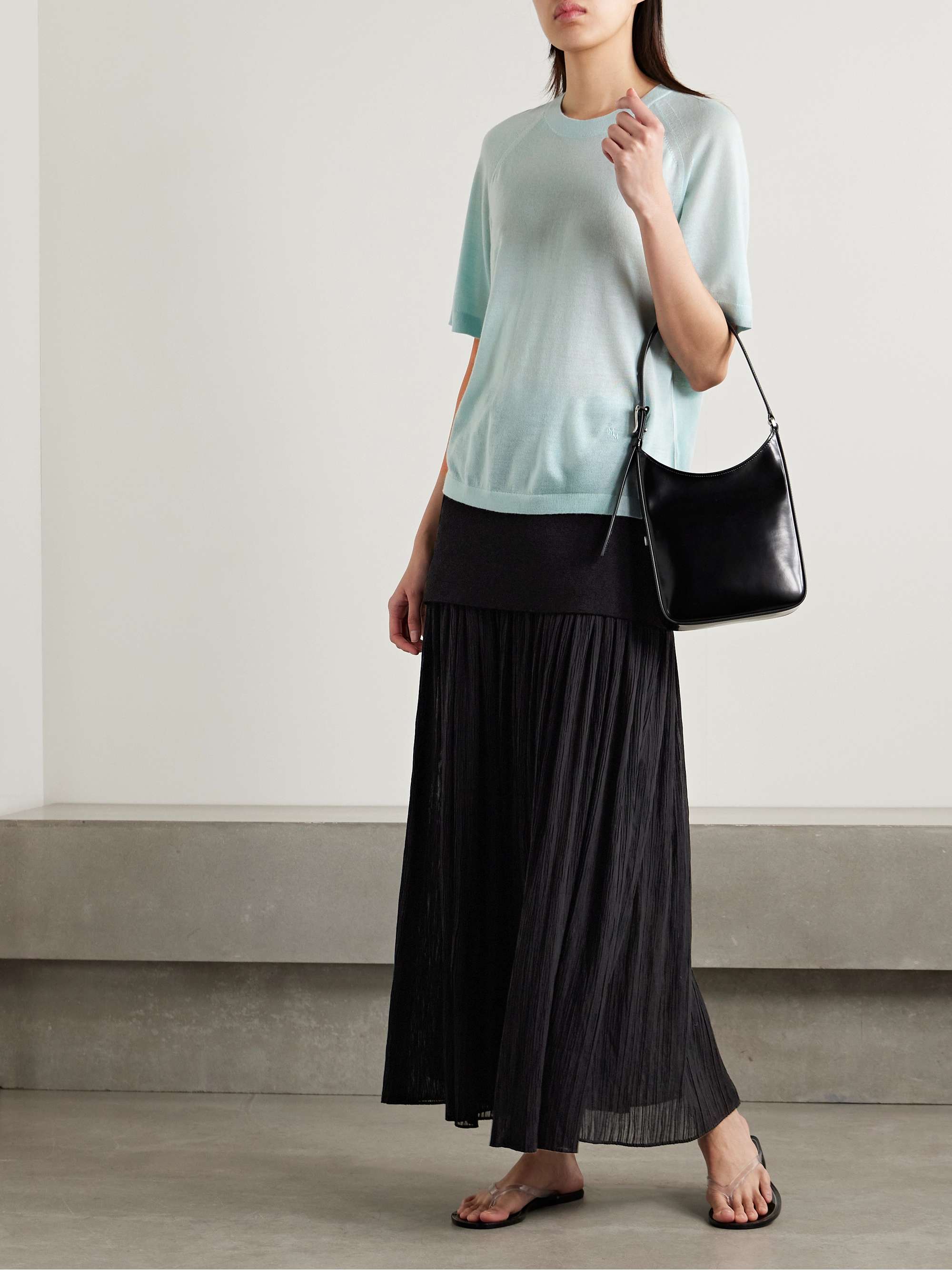 Oversized cashmere T-shirt view