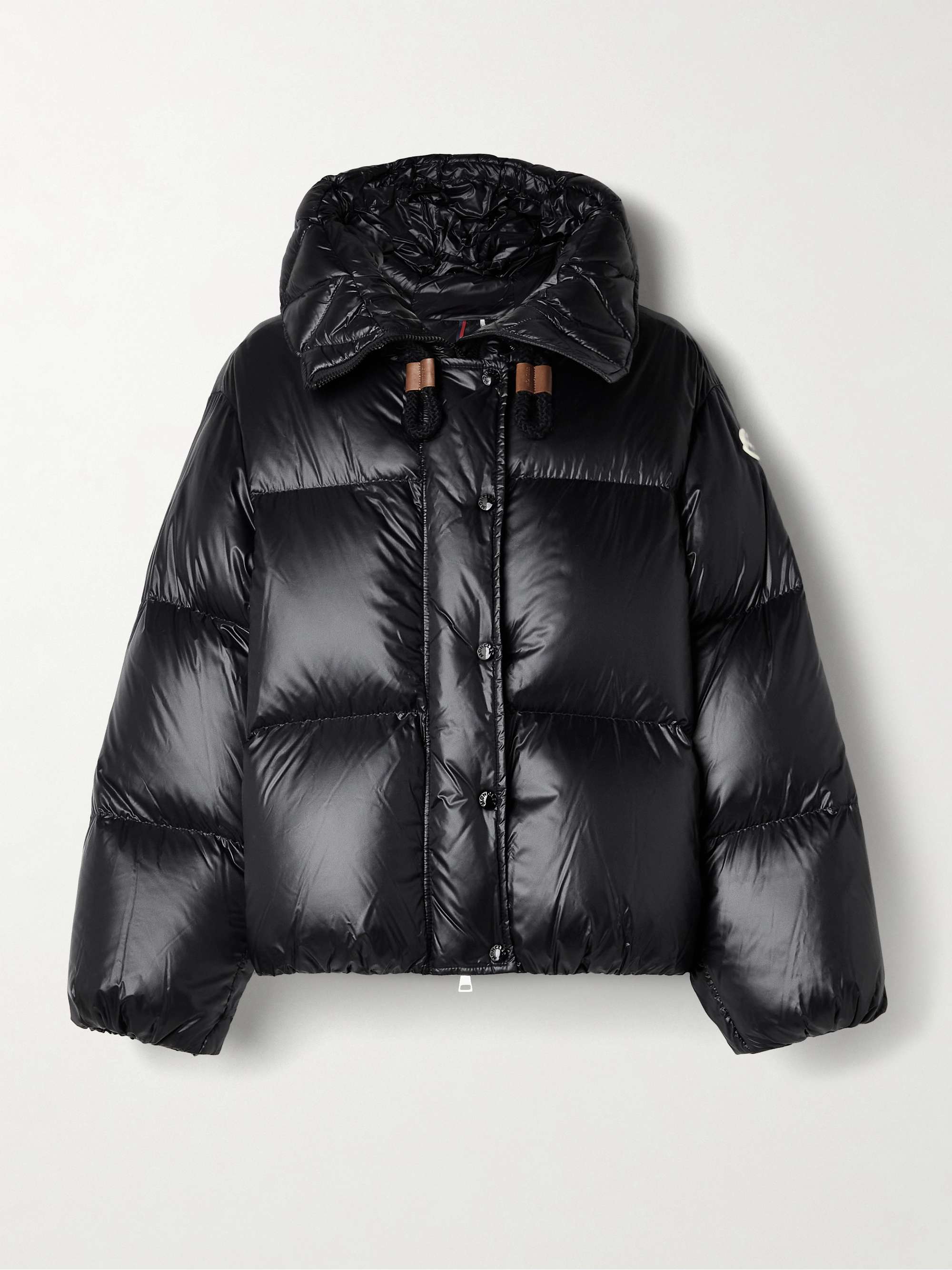 Borey hooded padded quilted shell down jacket view