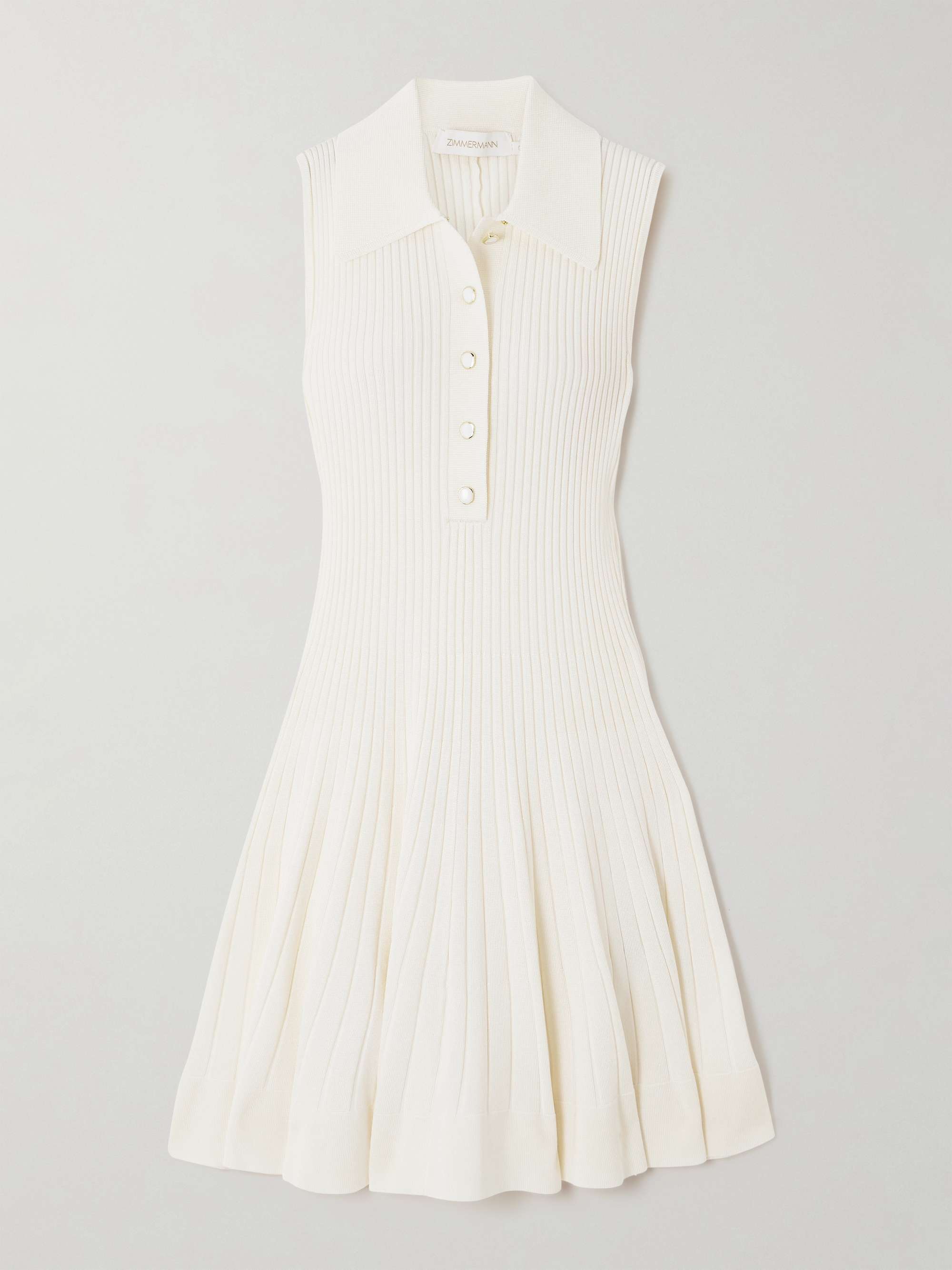 Ribbed-knit dress view