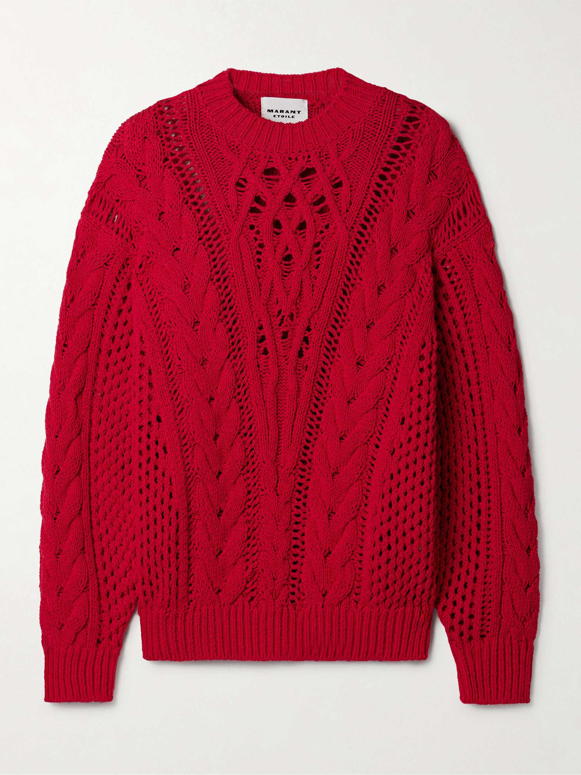Lenza open-knit cotton-blend sweater view