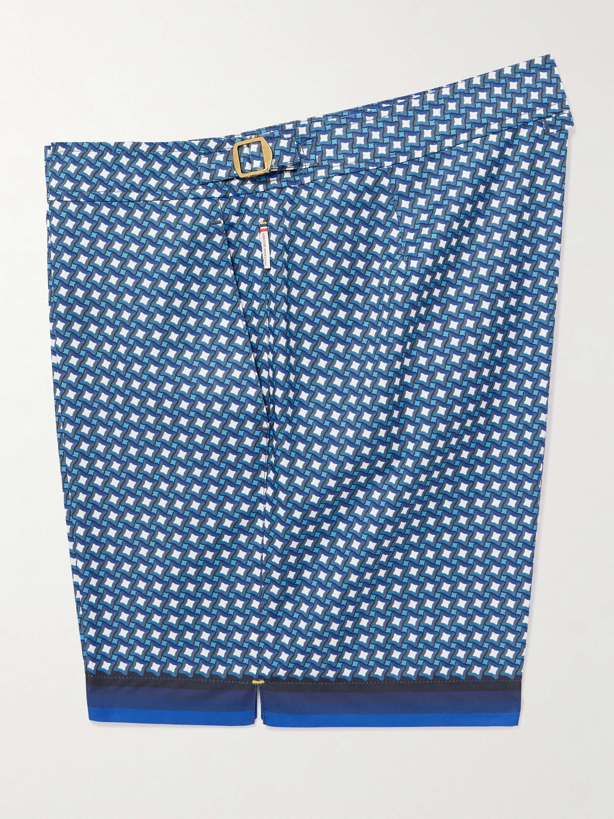 Bulldog Slim-Fit Mid-Length Printed Recycled Swim Shorts view