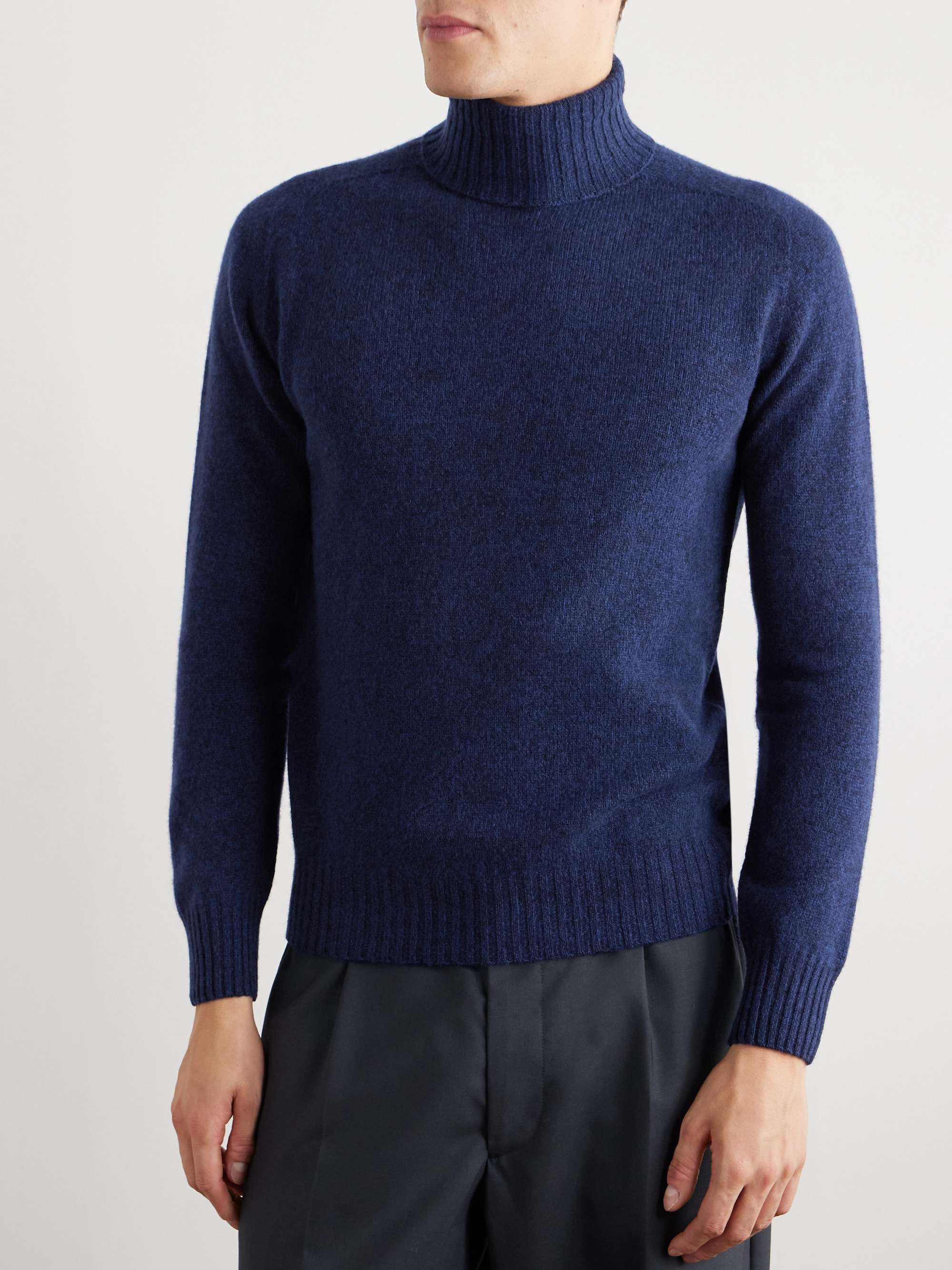 Wool and Cashmere-Blend Rollneck Sweater view