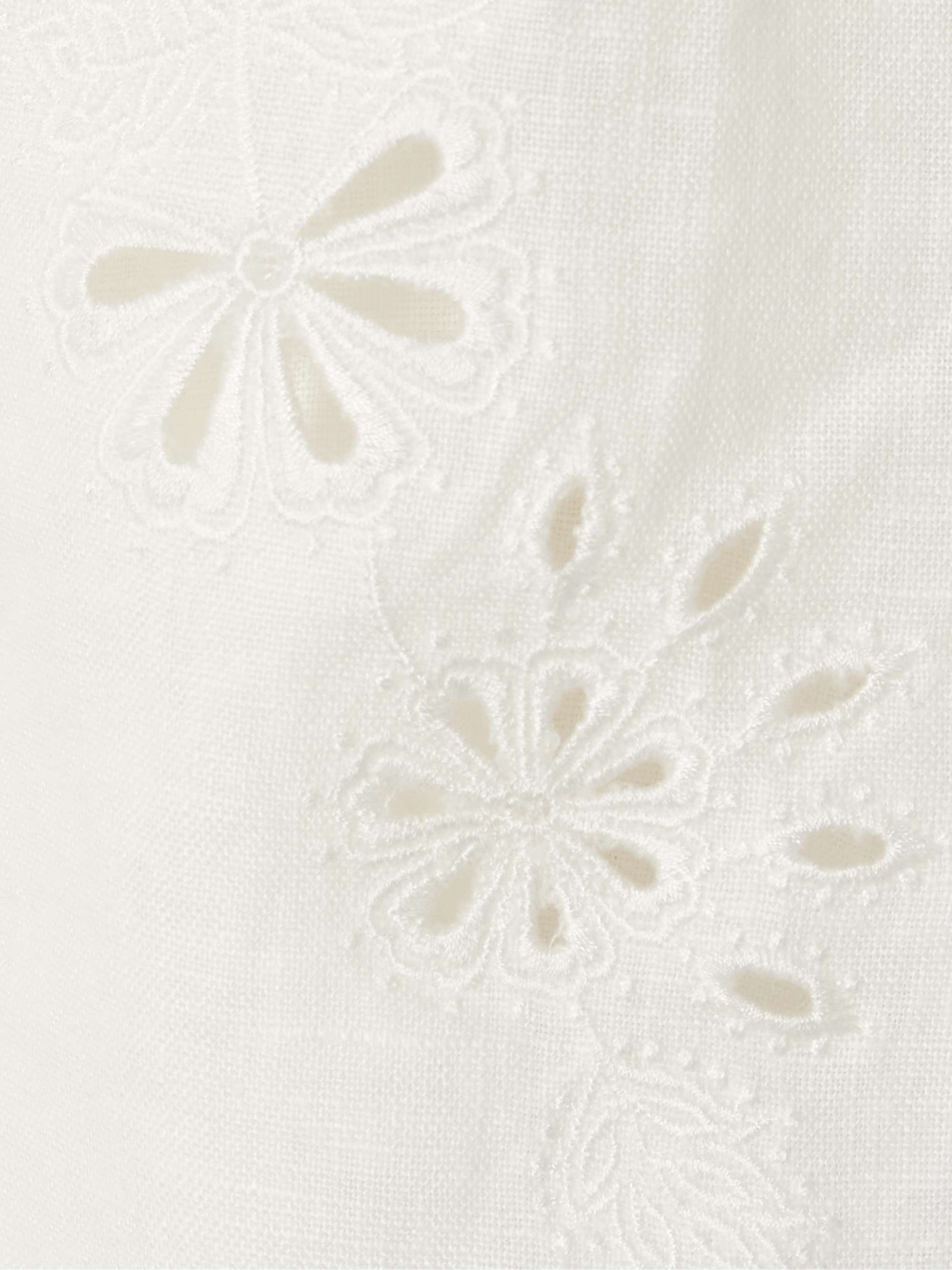 Scalloped broderie anglaise linen camisole view
