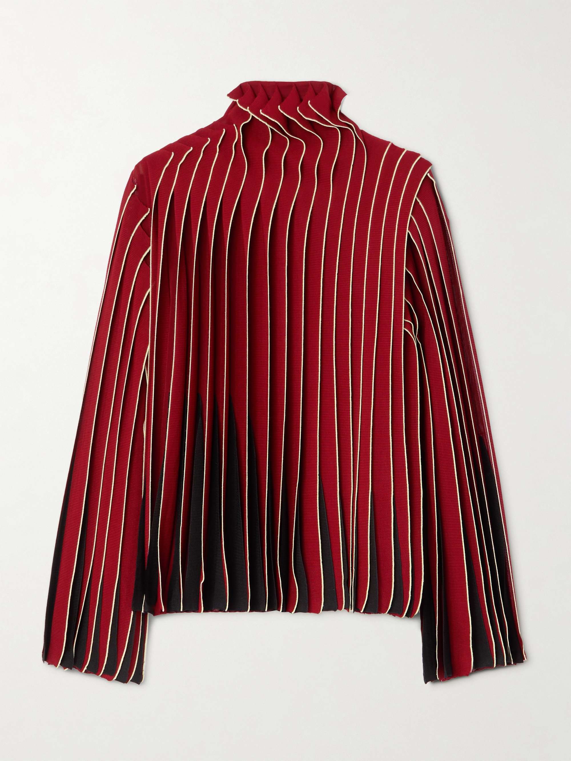 Paneled cotton blouse view