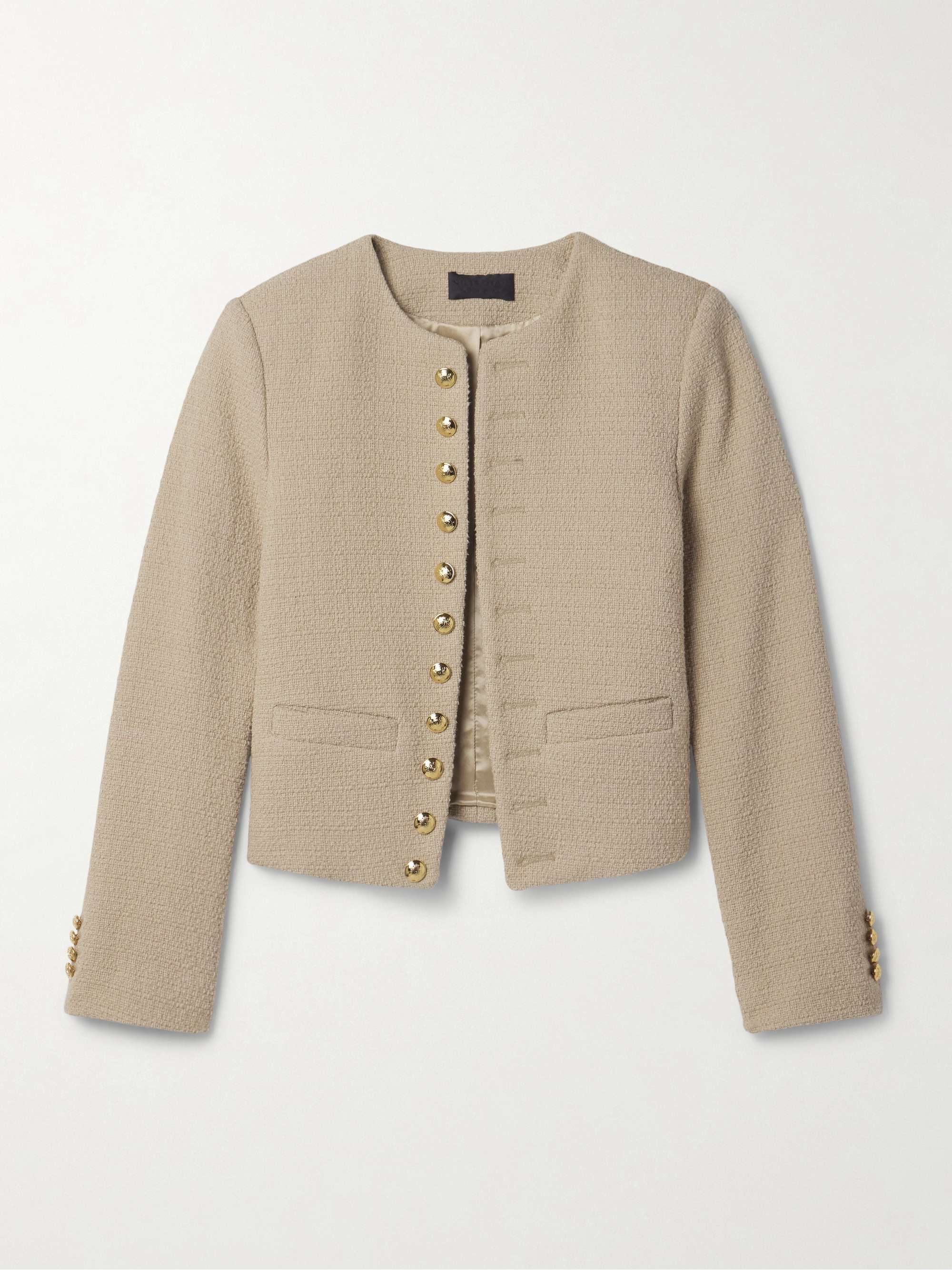 Patti cotton-blend tweed jacket view