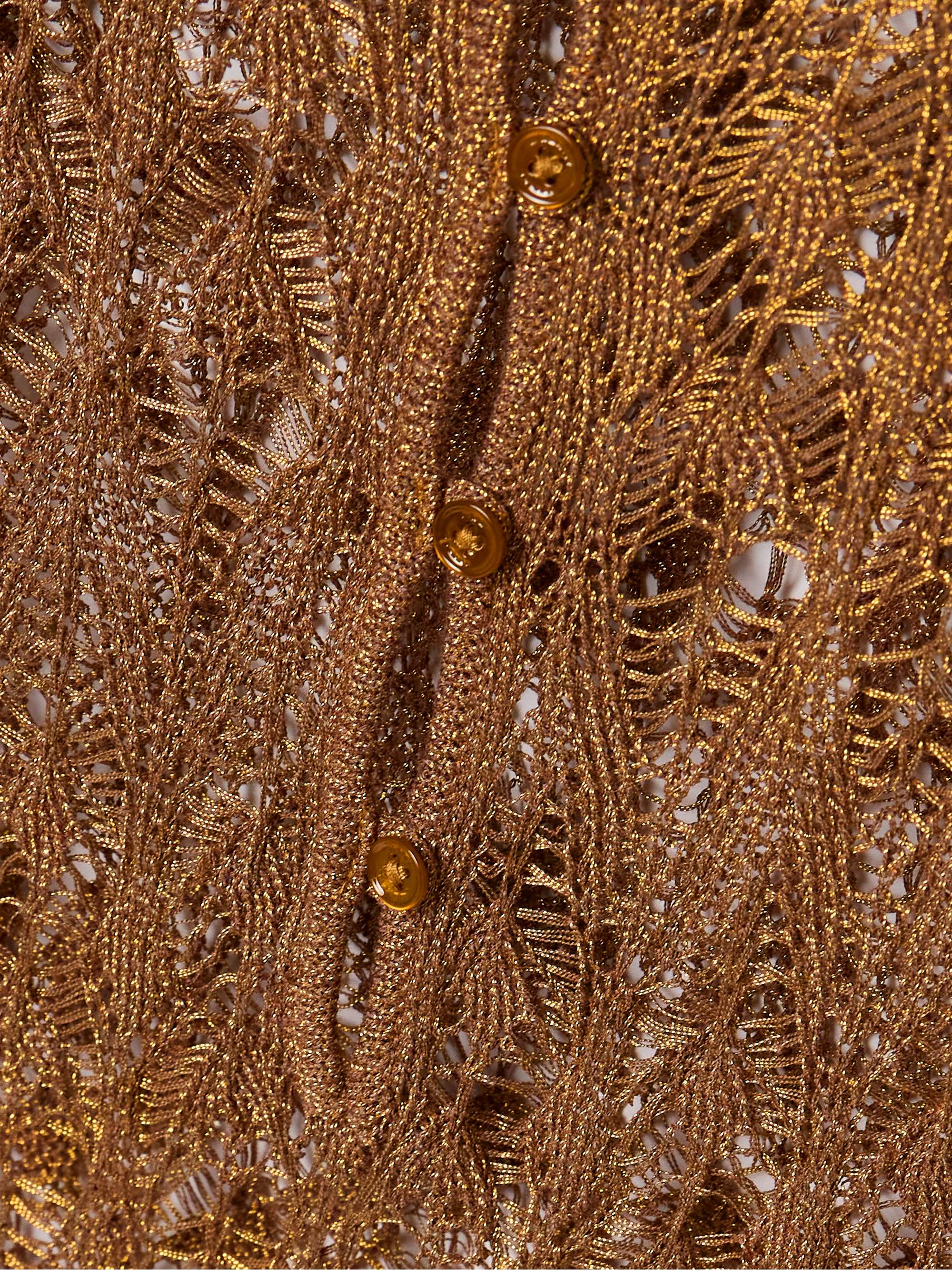 Pia metallic crocheted mini dress view