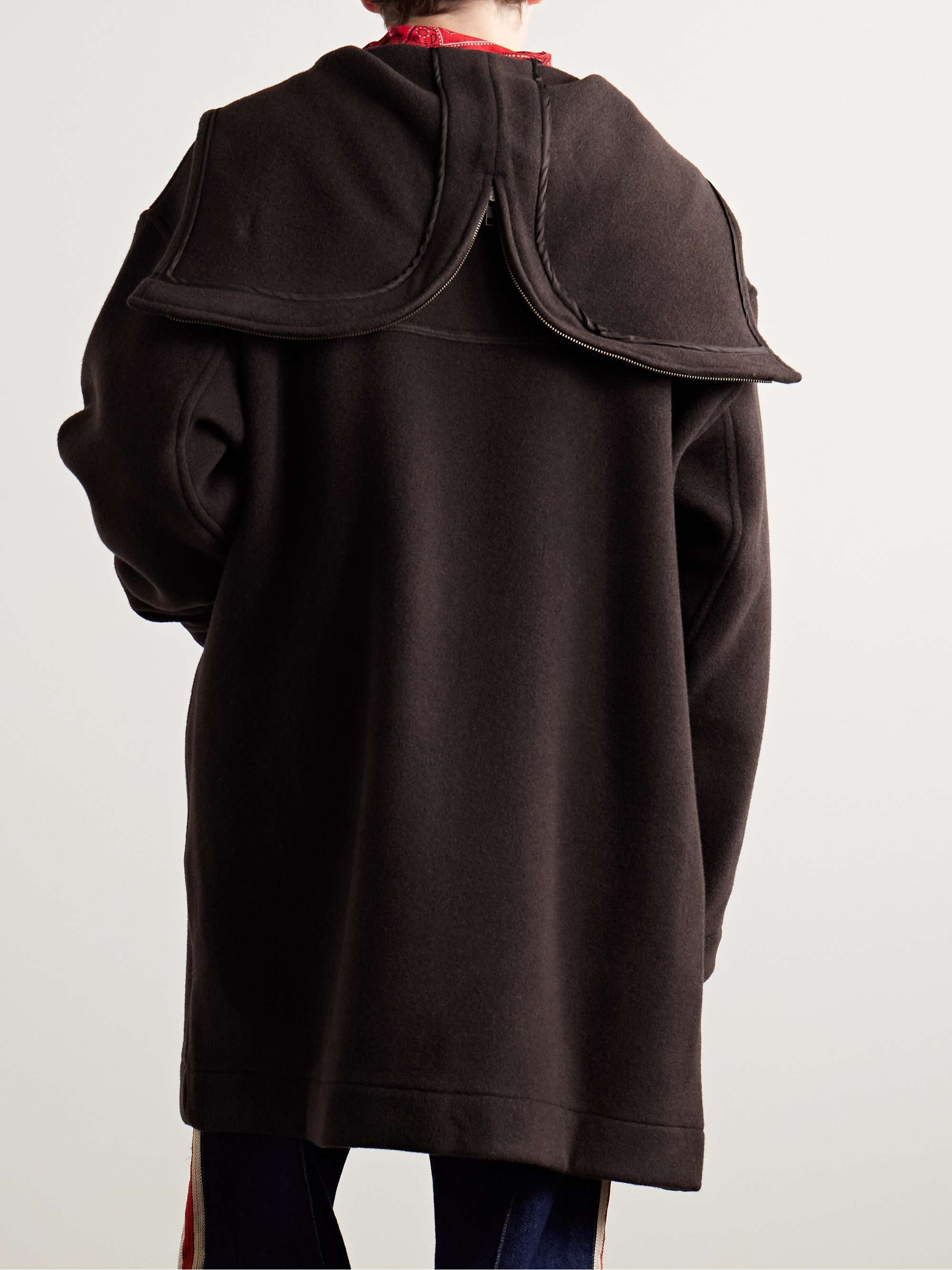 Sideline Appliquéd Wool-Felt Coat view