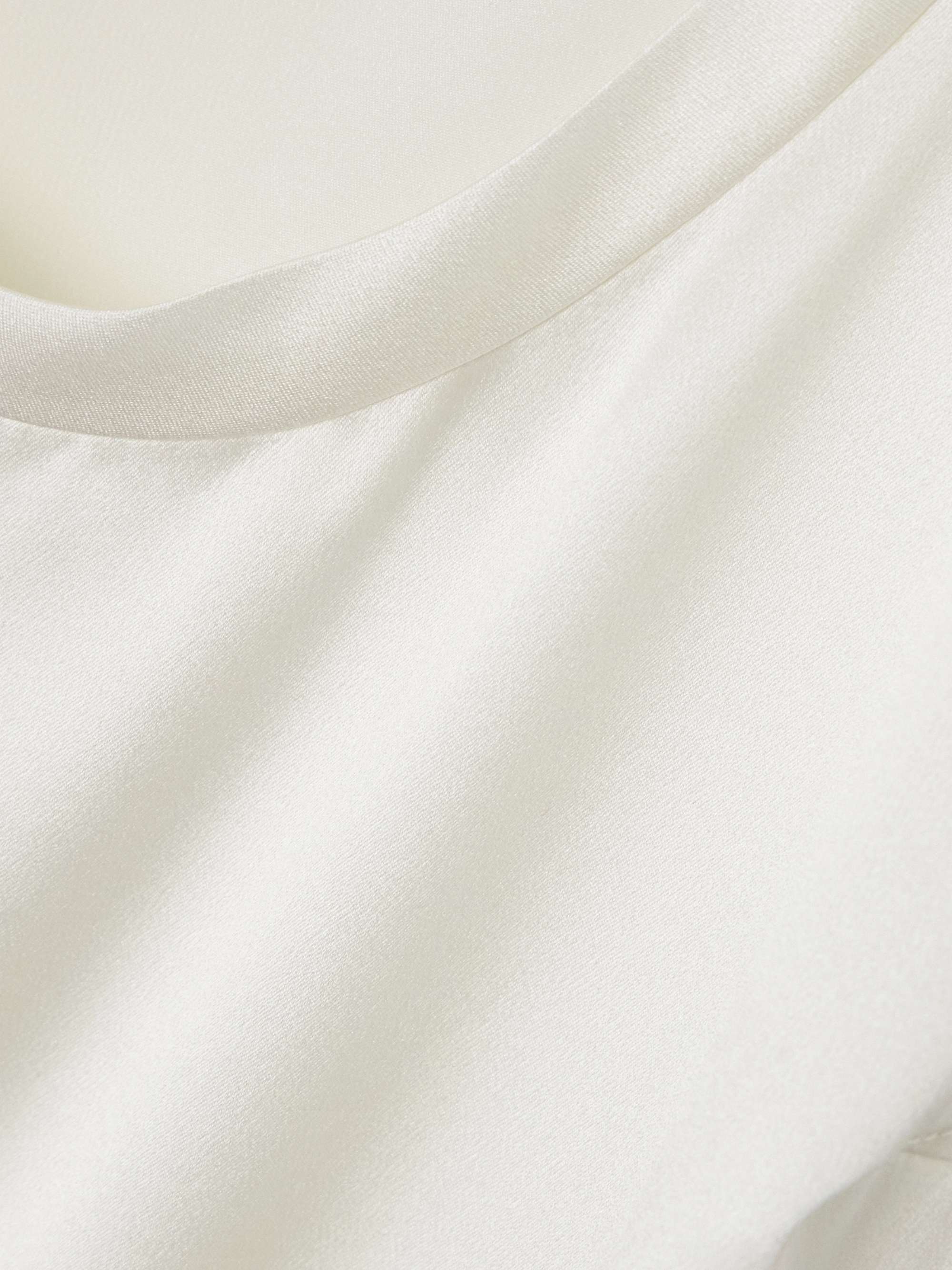 Silk-blend satin tank view