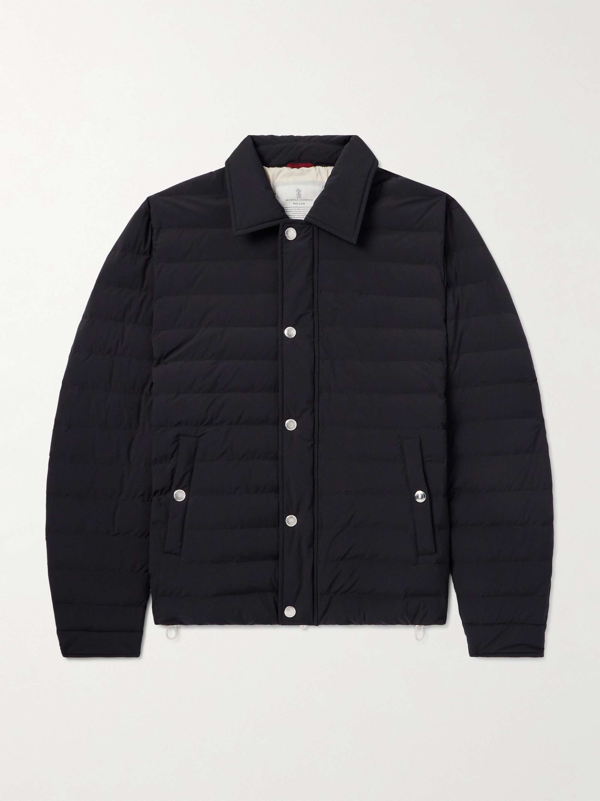 Quilted Shell Down Shirt Jacket view