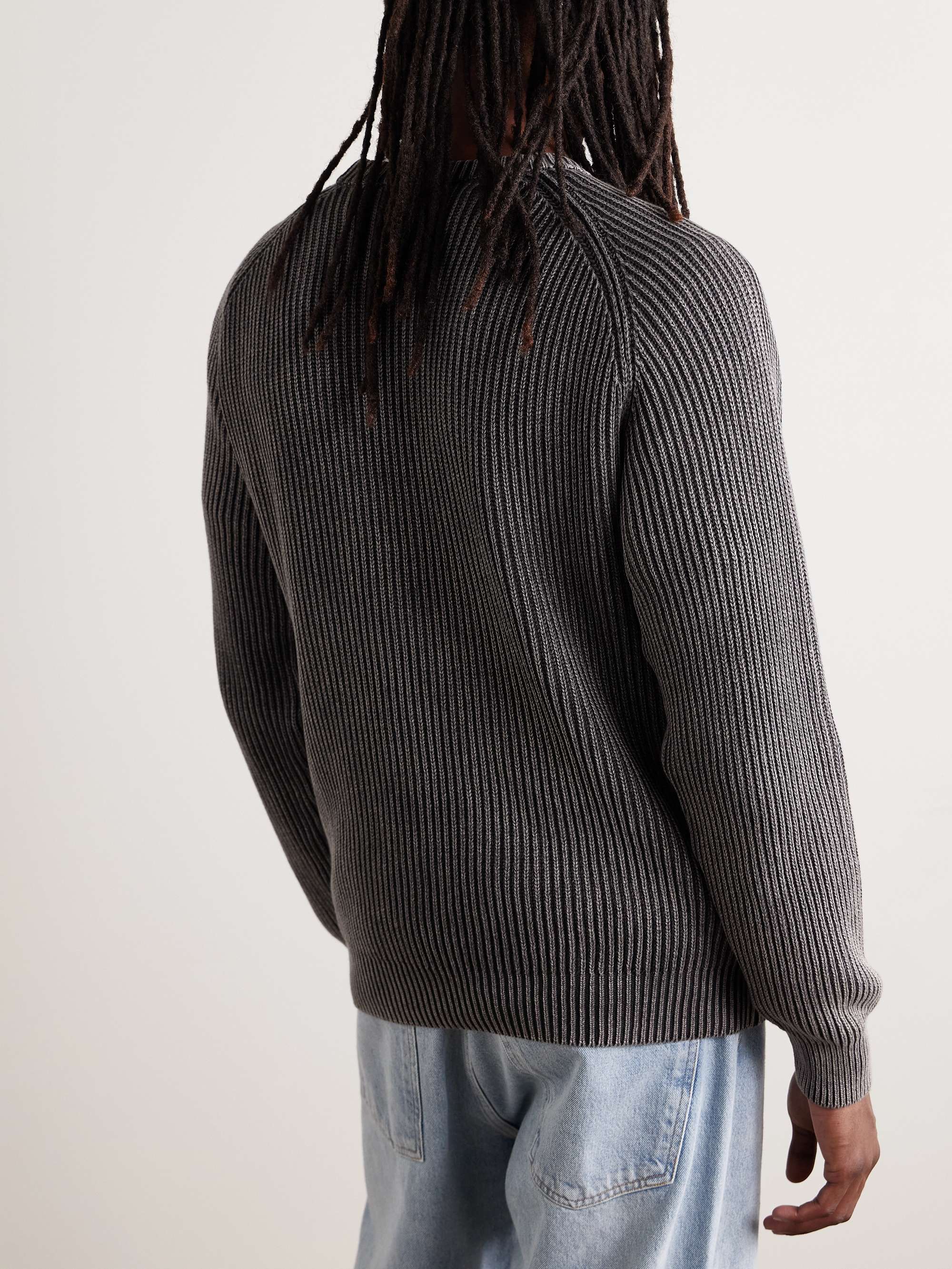 Summer Shaker Ribbed Cotton Sweater view