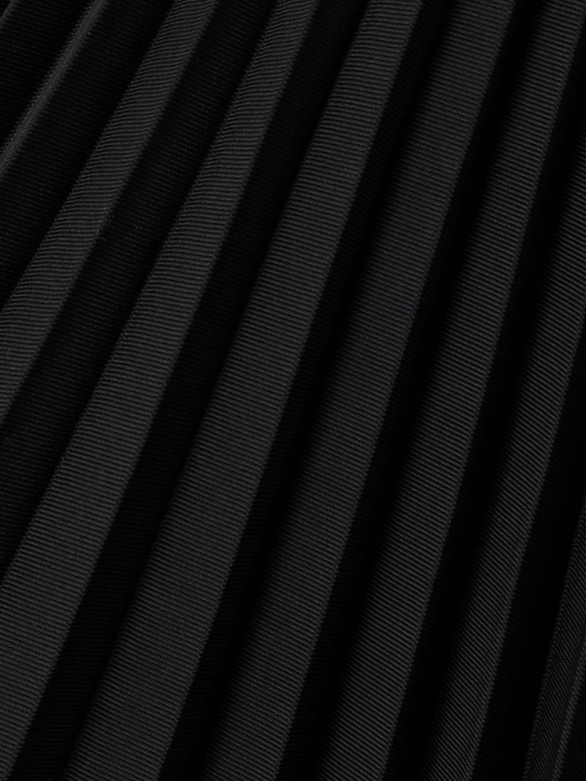 Layered pleated twill midi skirt view
