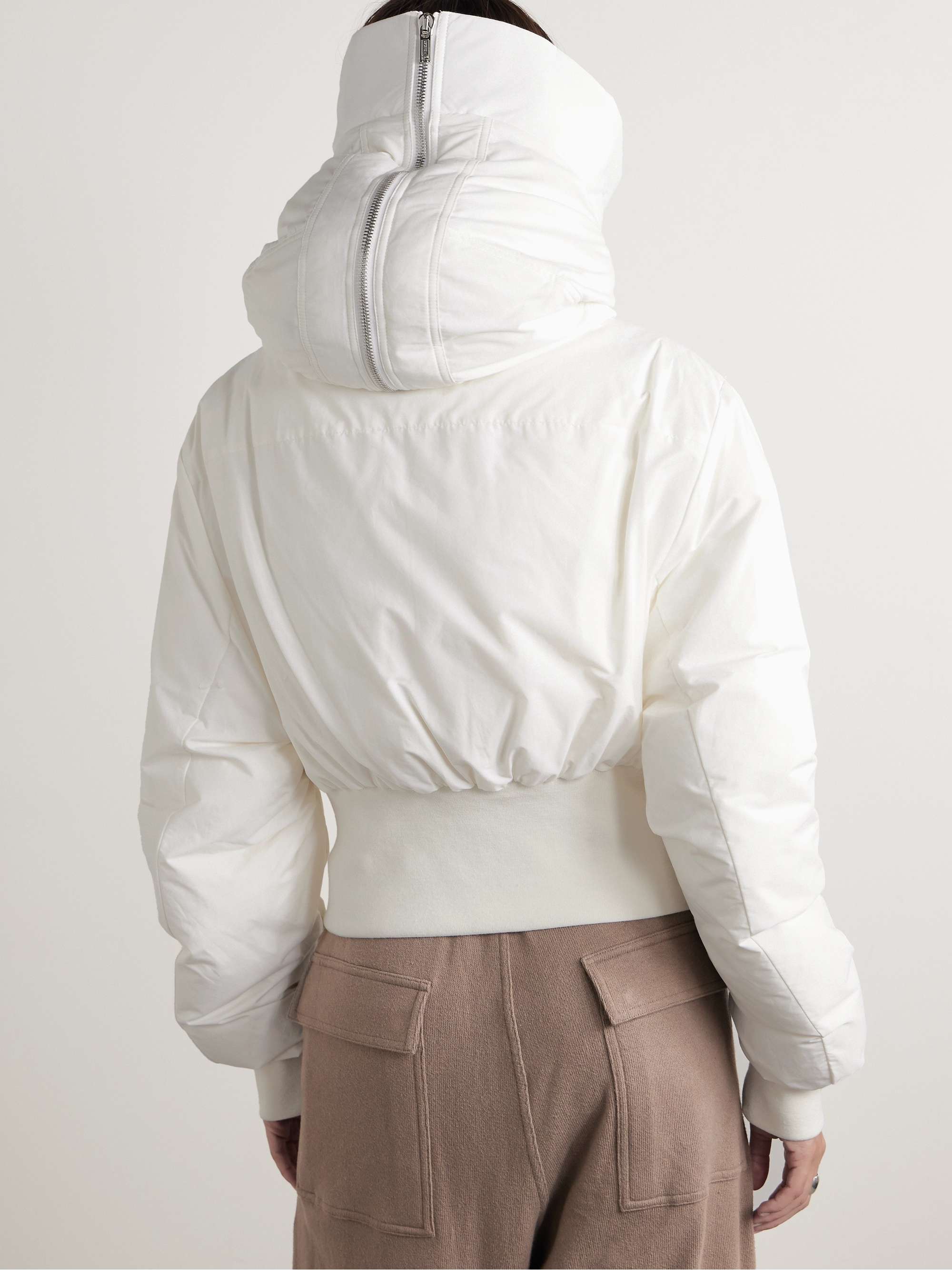 + Moncler Alice hooded shearling-trimmed quilted shell down jacket view