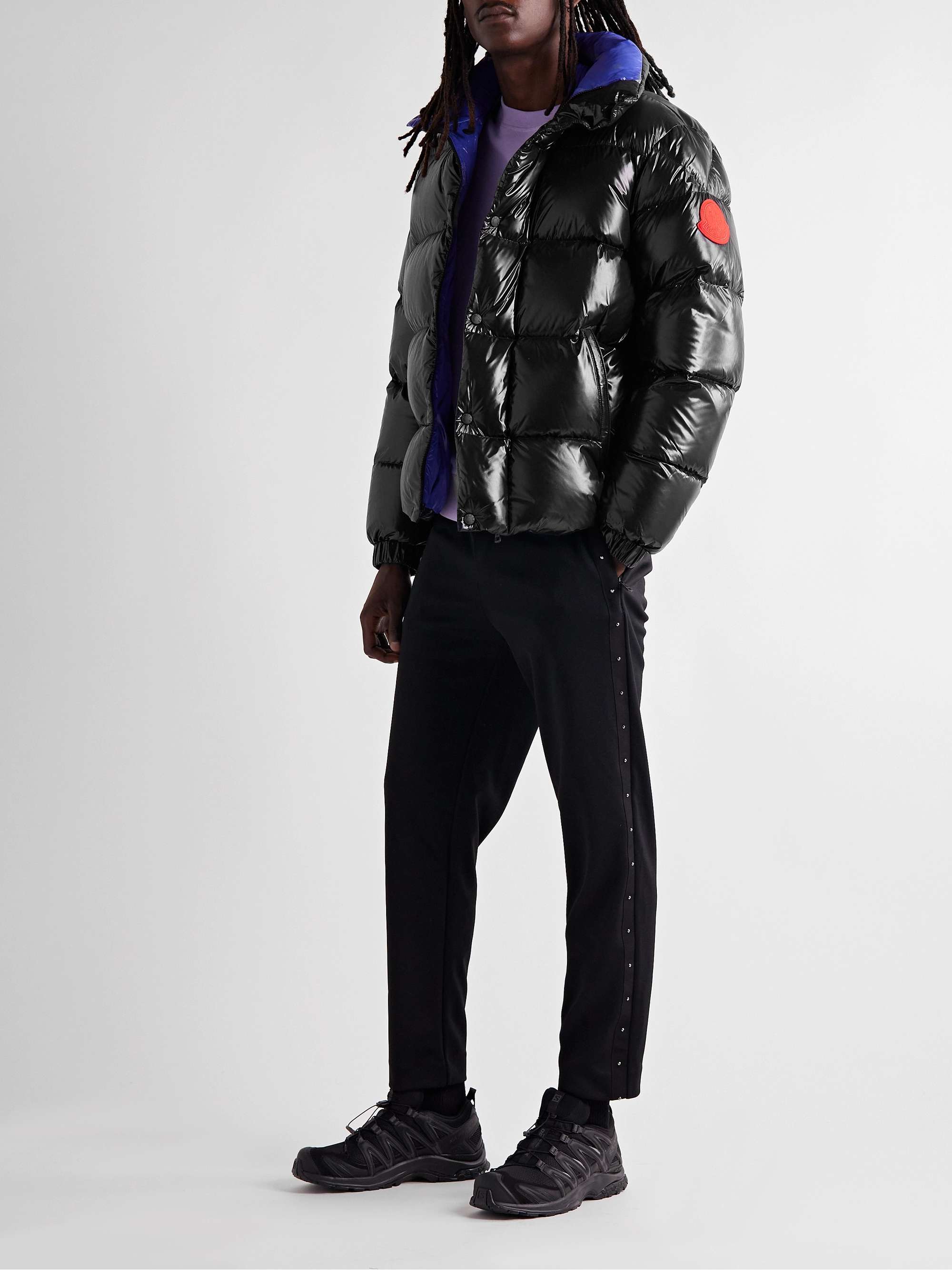 2 Moncler 1952 Dervo Logo-Appliquéd Quilted Glossed-Shell Down Jacket view