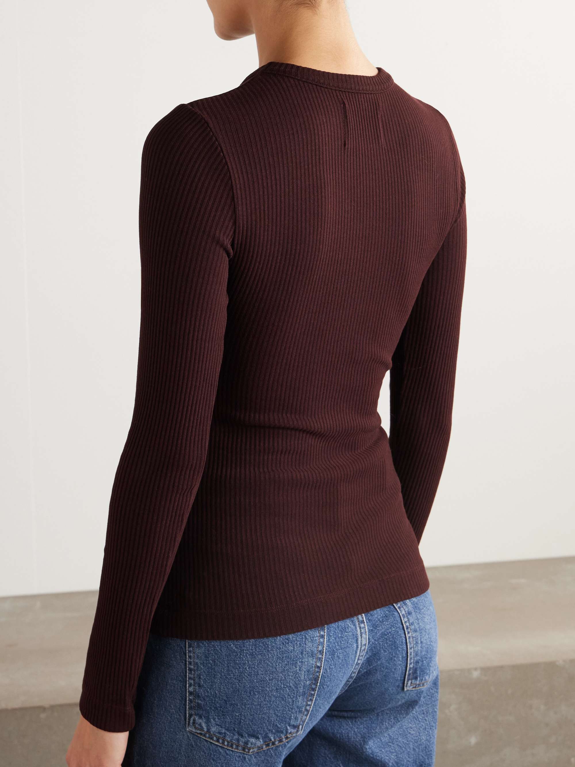 Bina ribbed Lyocell-blend T-shirt view