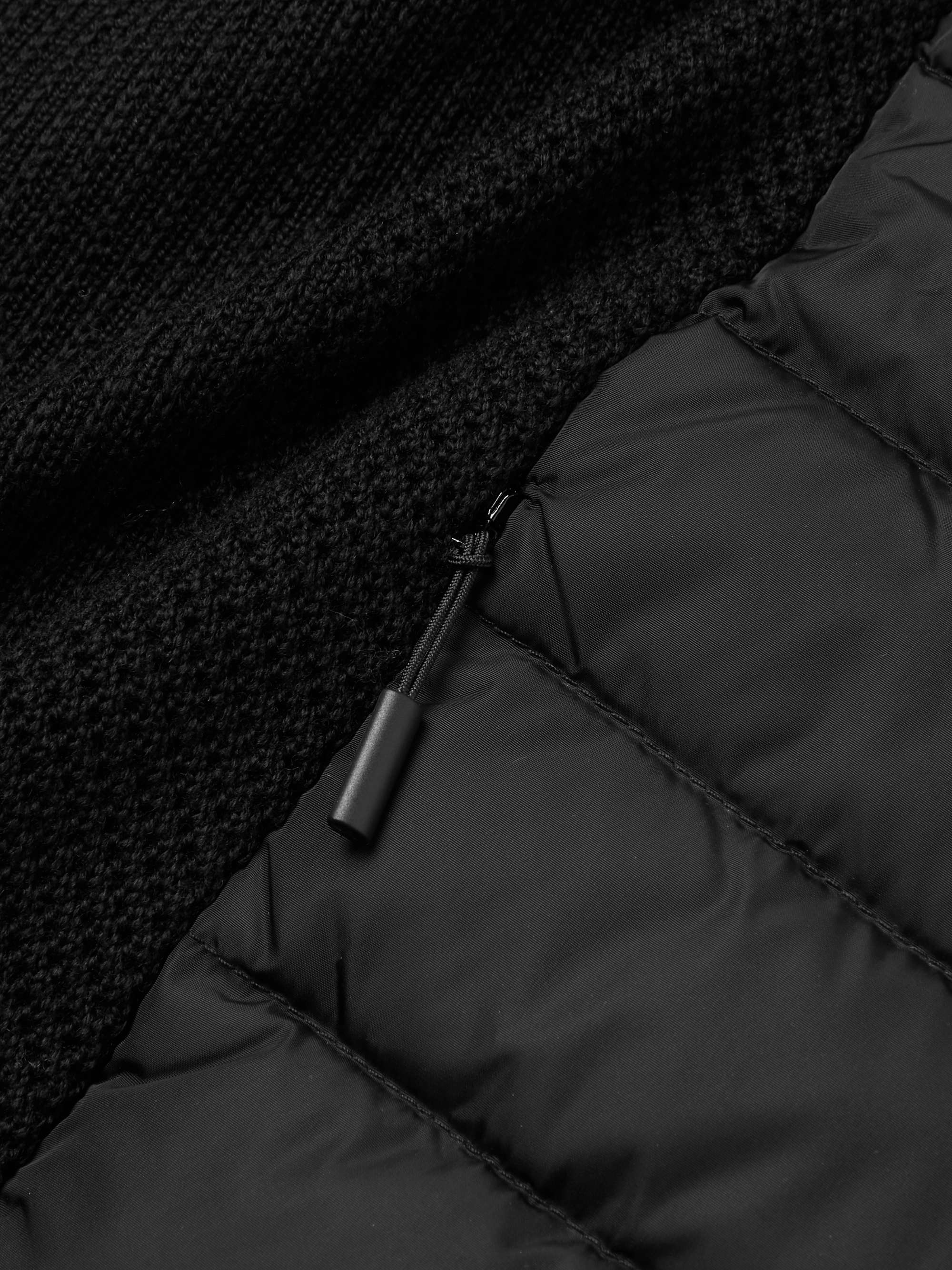 HyBridge Slim-Fit Merino Wool and Quilted Nylon Down Gilet view