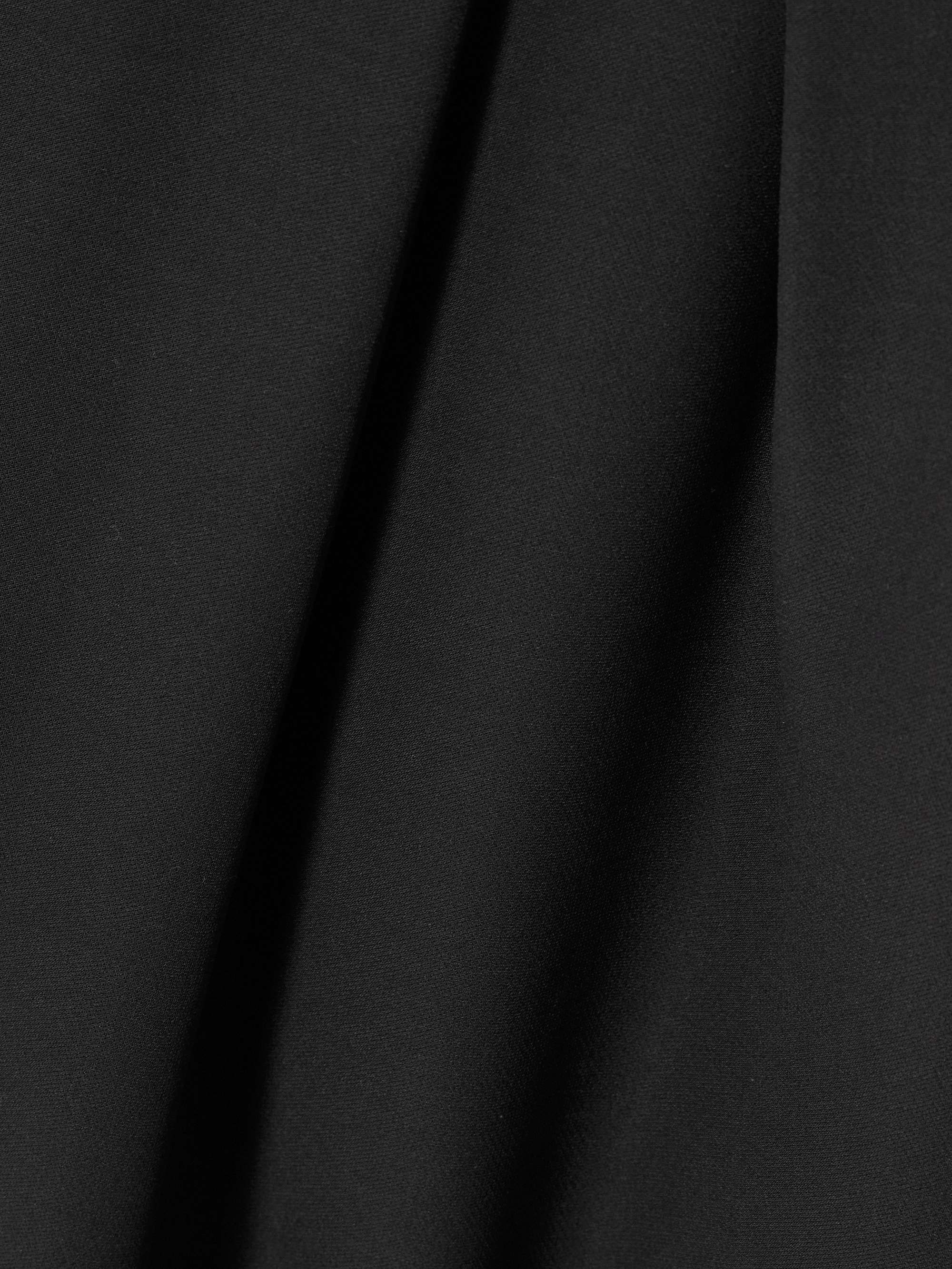 Pleated wool and silk-blend midi skirt view