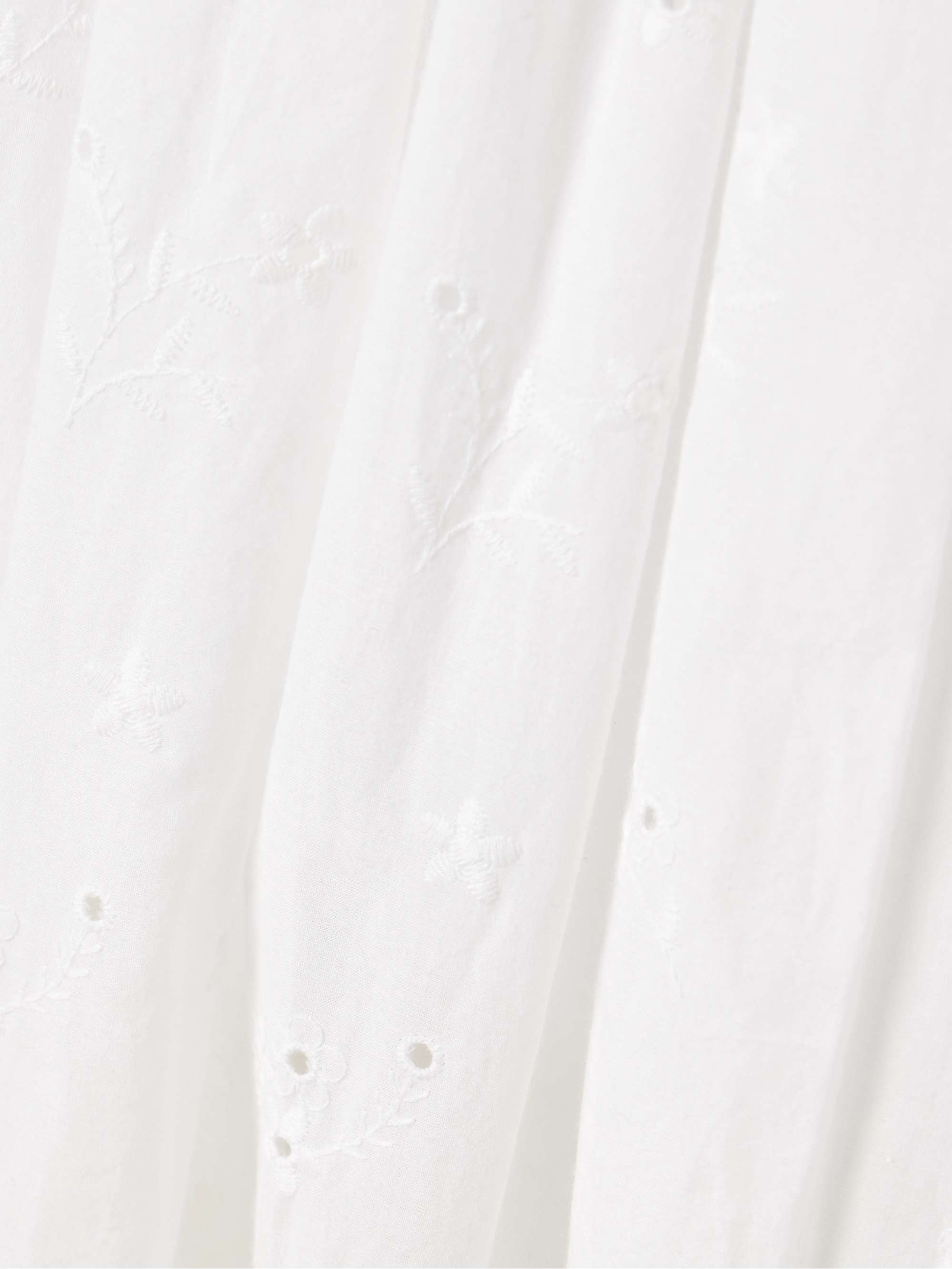 Procida gathered broderie anglaise cotton maxi skirt view