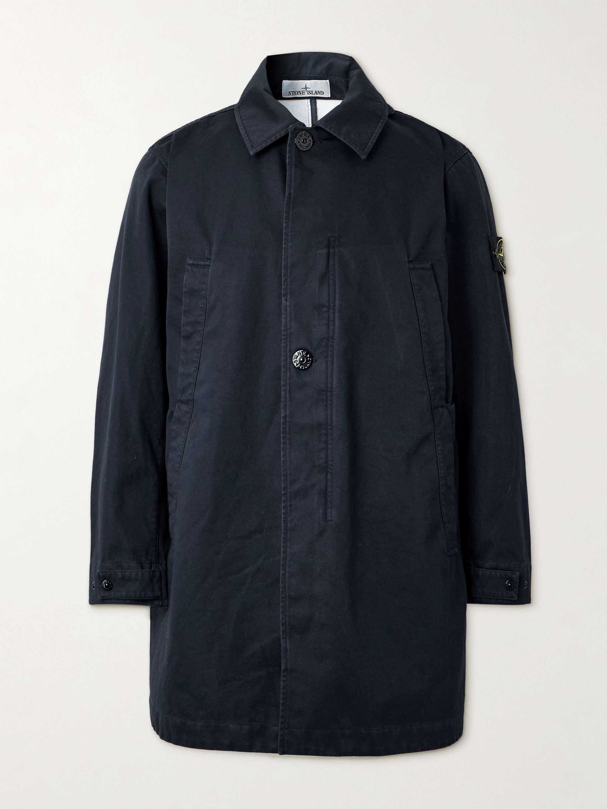 Garment-Dyed Organic Raso Gommato 3L Coat view
