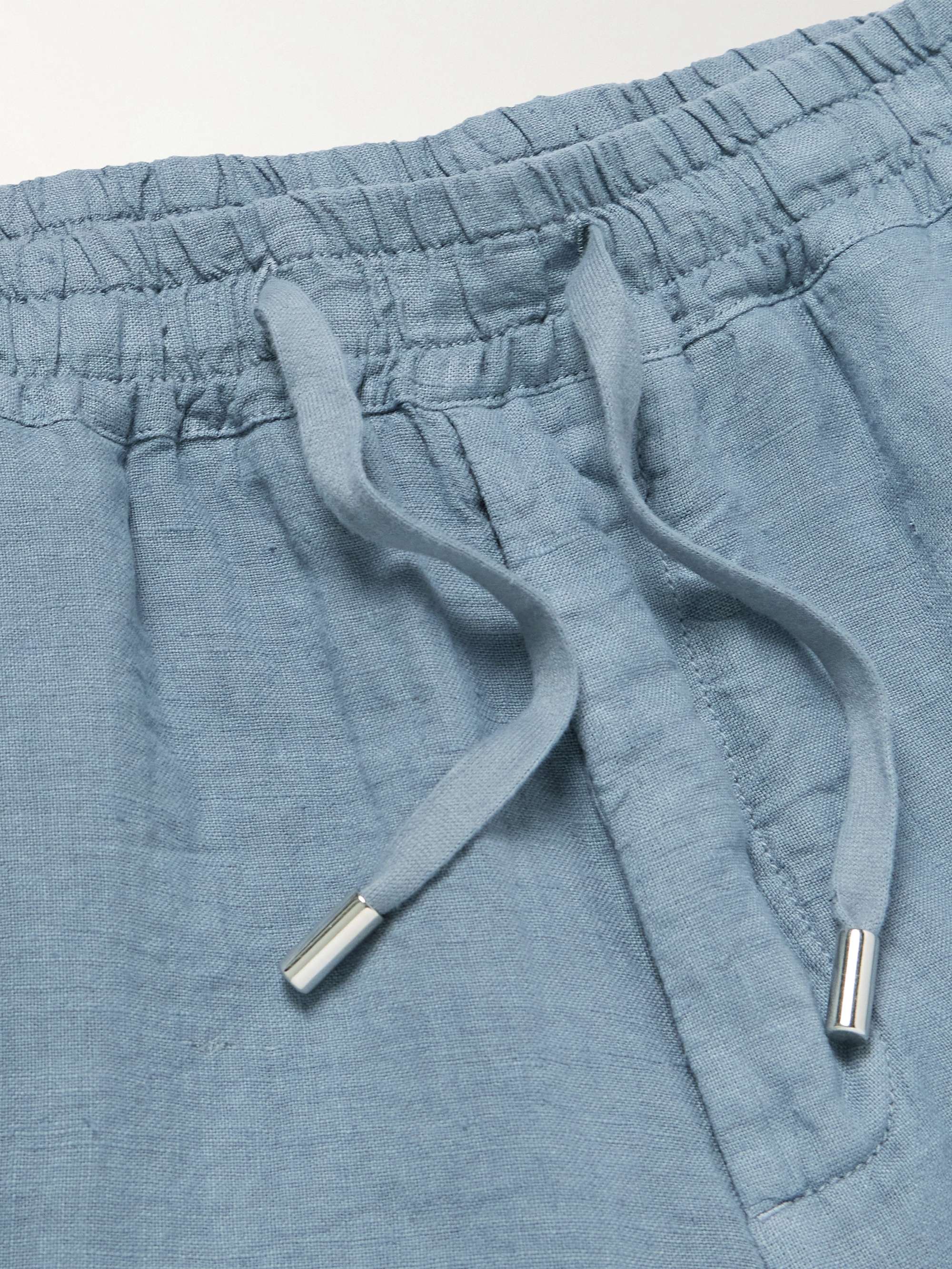 Samuel Straight-Leg Linen Drawstring Shorts view