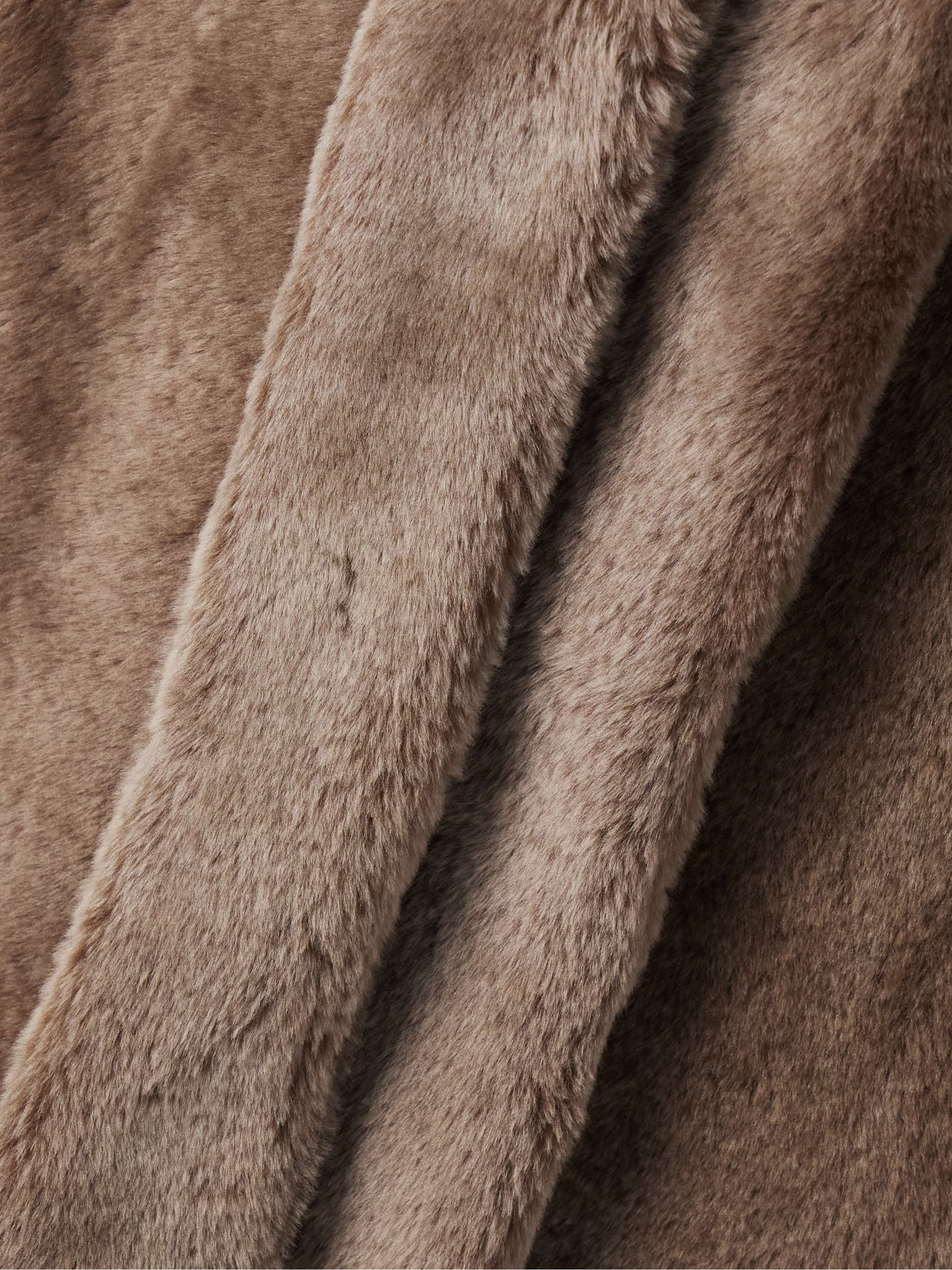 Lucja oversized belted shearling coat view
