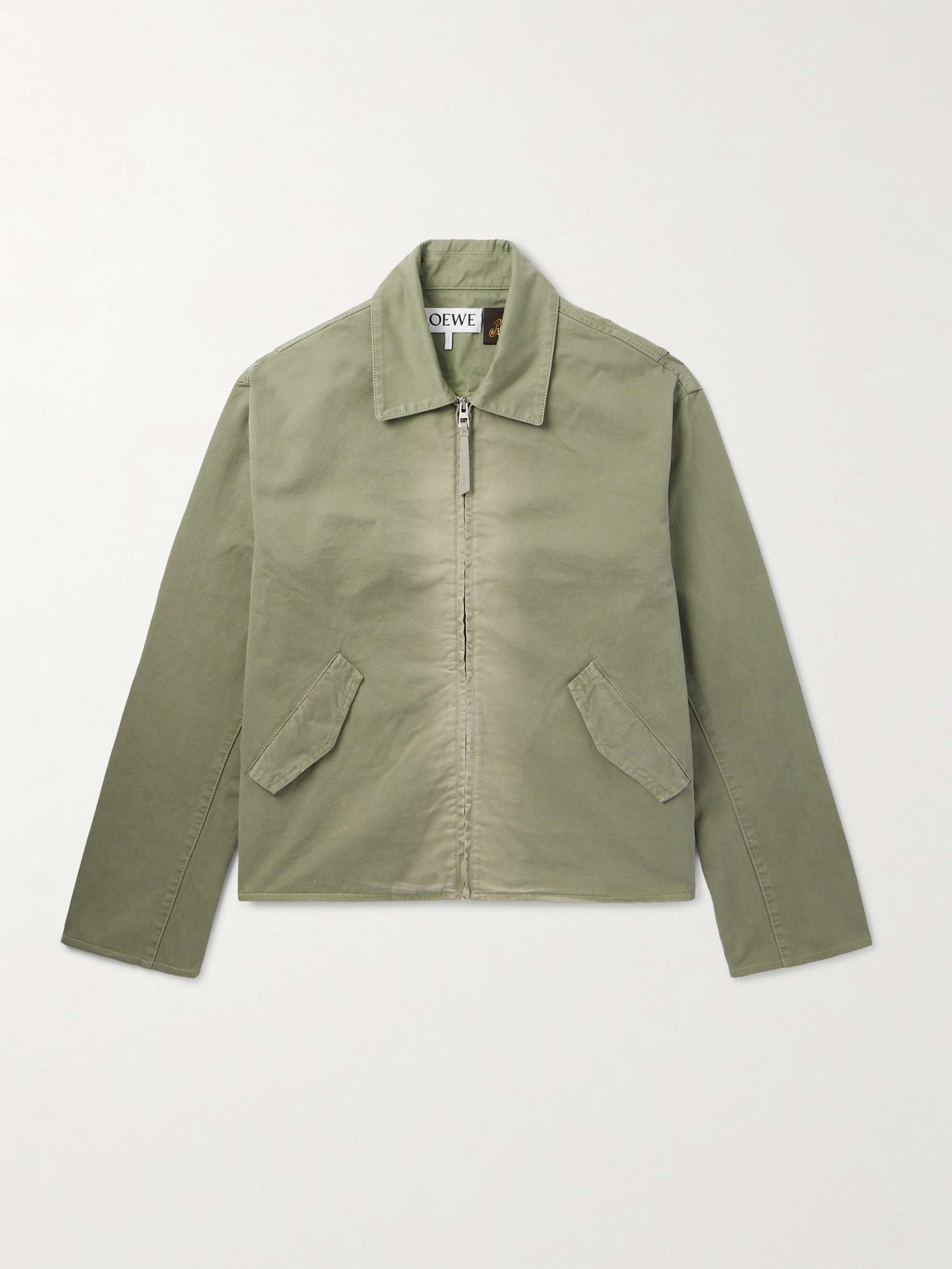 + Paula's Ibiza Anagram Logo-Cutout Cotton-Twill Jacket view