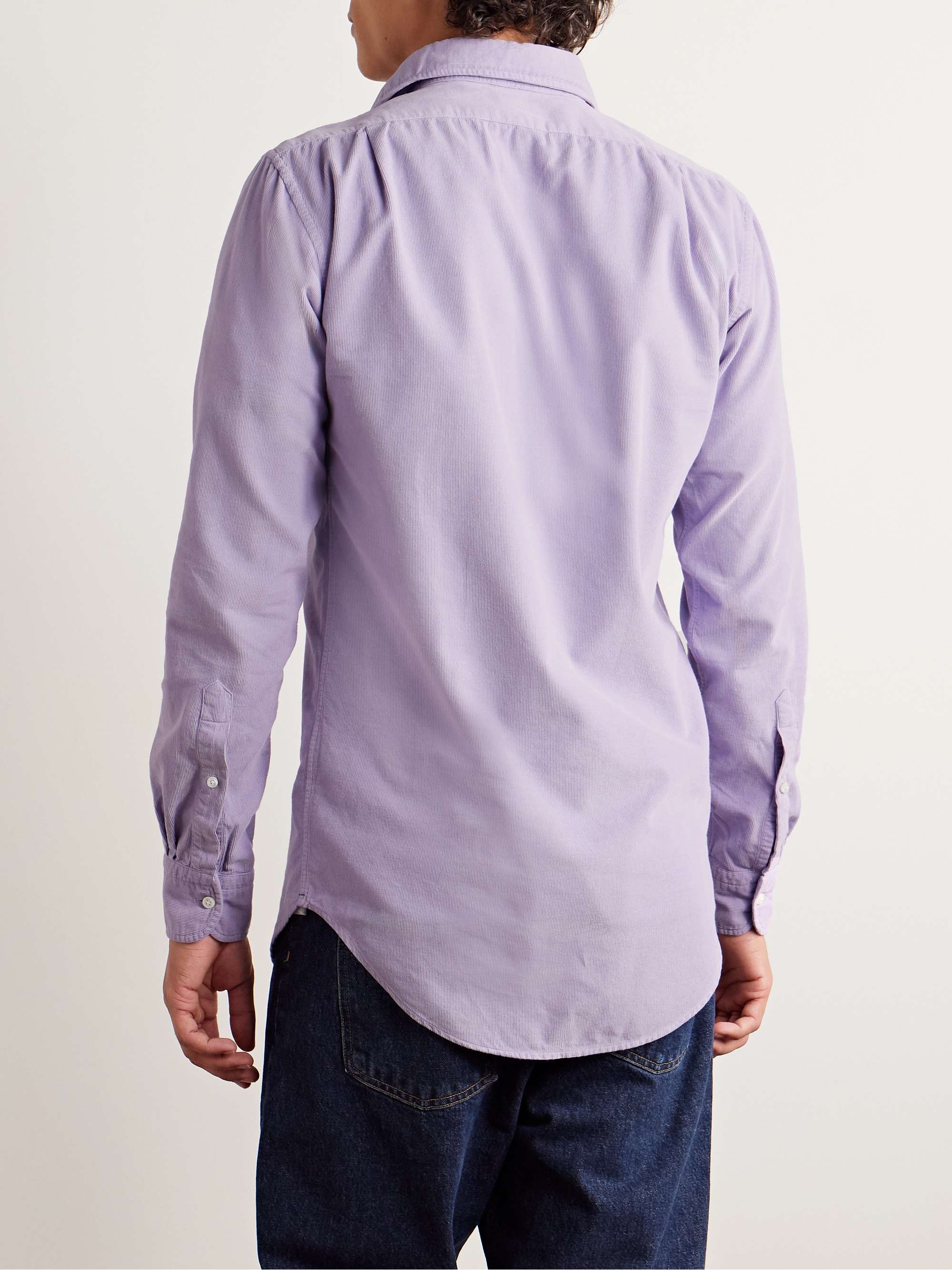 Garment-Dyed Cotton-Corduroy Shirt view