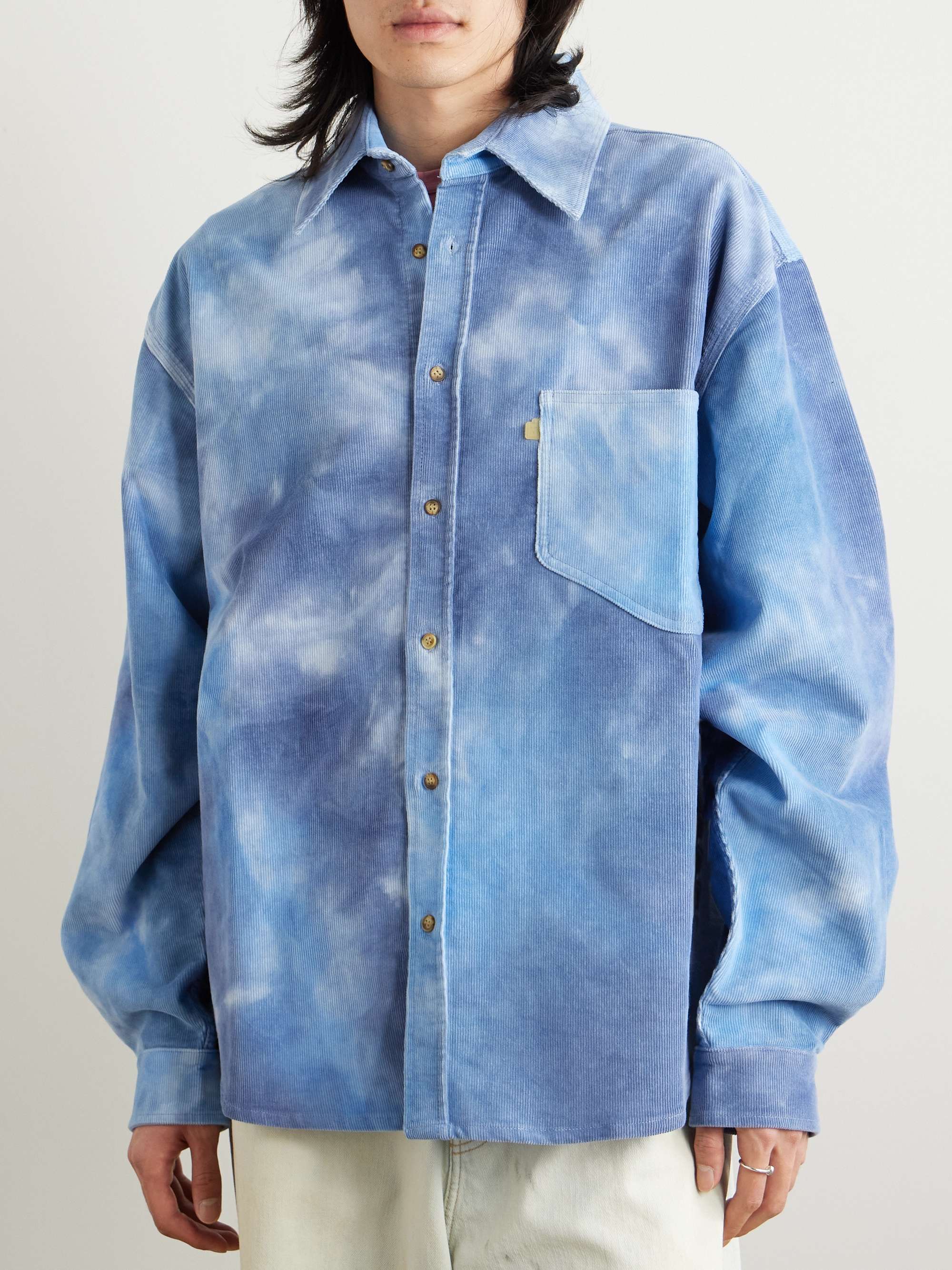 Tie-Dyed Cotton-Corduroy Shirt view