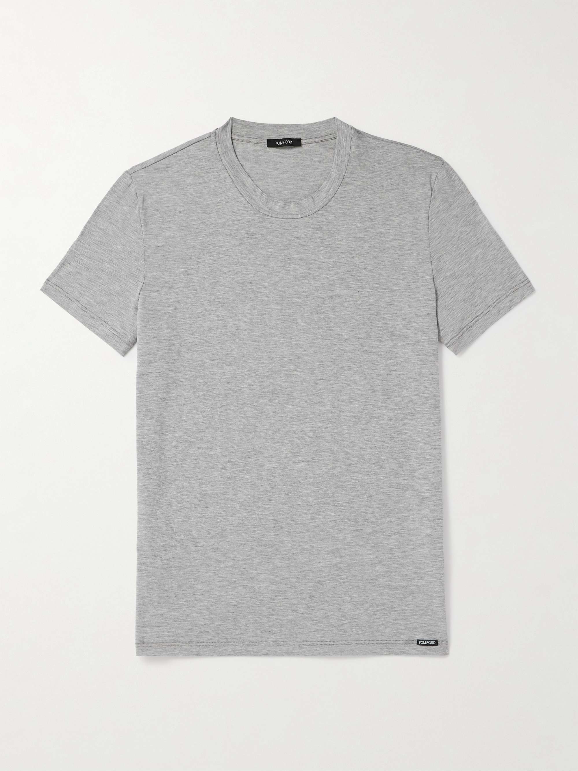 Slim-Fit Stretch Cotton and Modal-Blend T-Shirt view