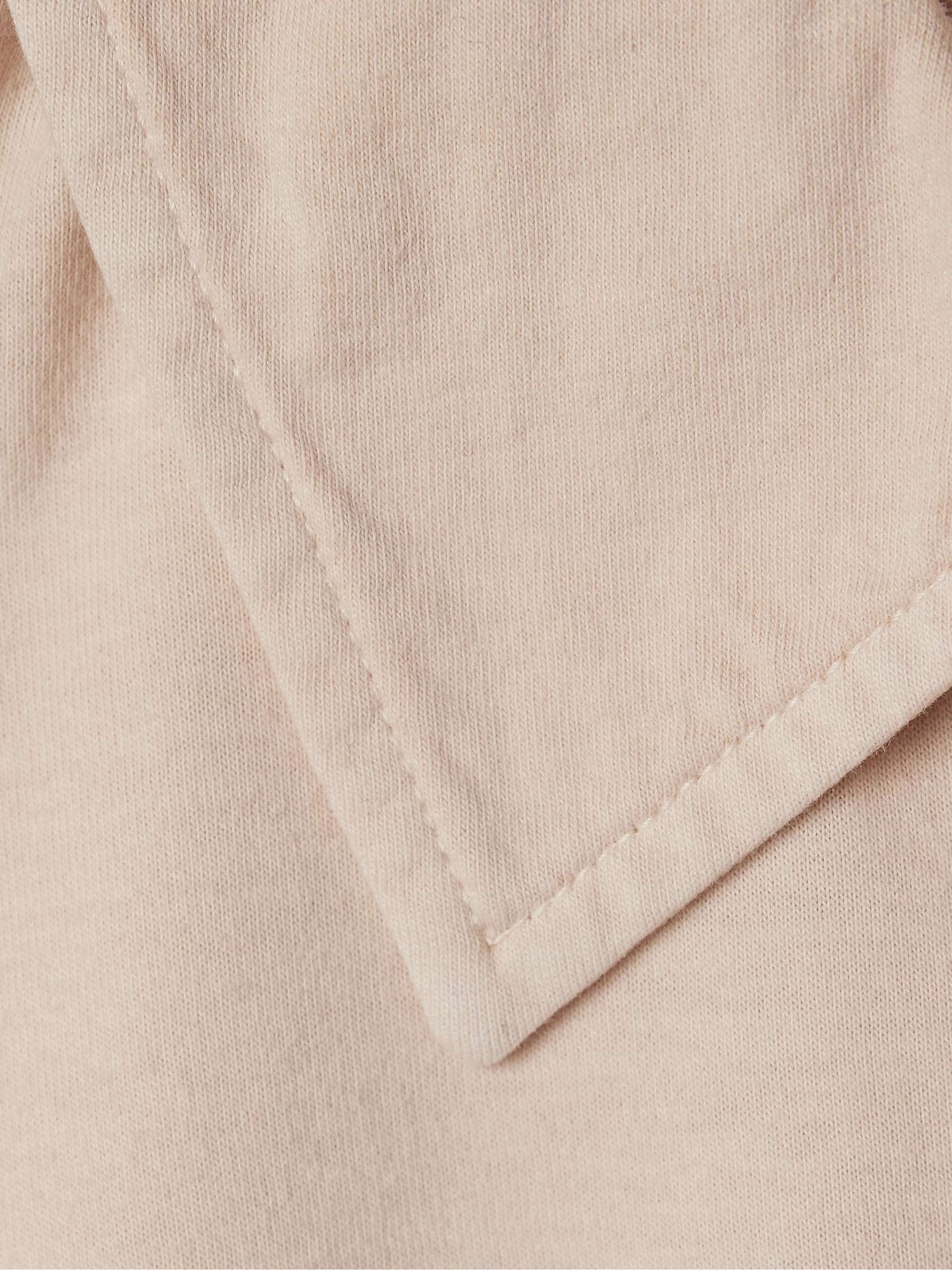 Roddie brushed cotton-jersey polo shirt view
