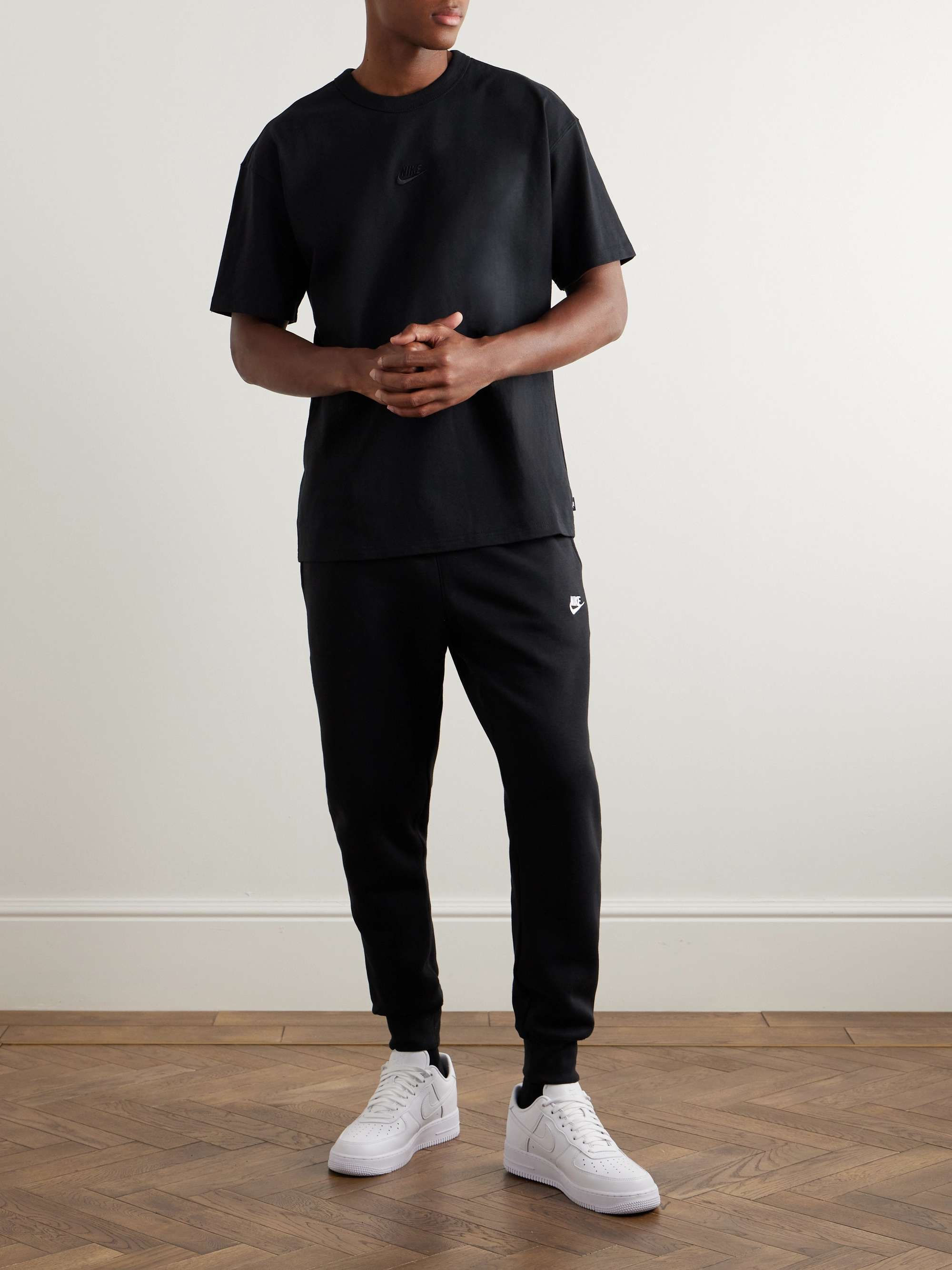 NSW Tapered Cotton-Blend Jersey Sweatpants view