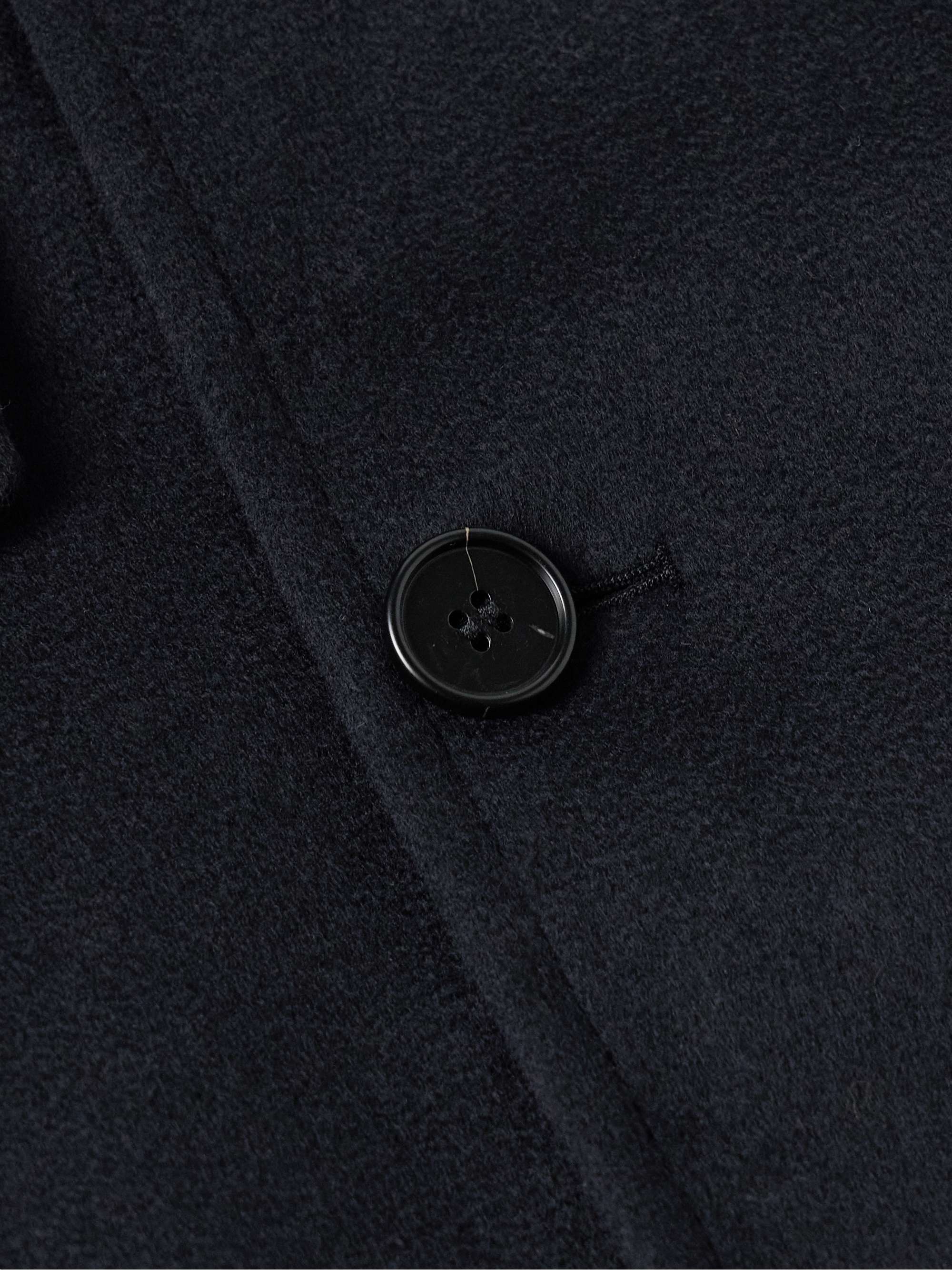 Double-Breasted Wool and Cashmere-Blend Felt Coat view