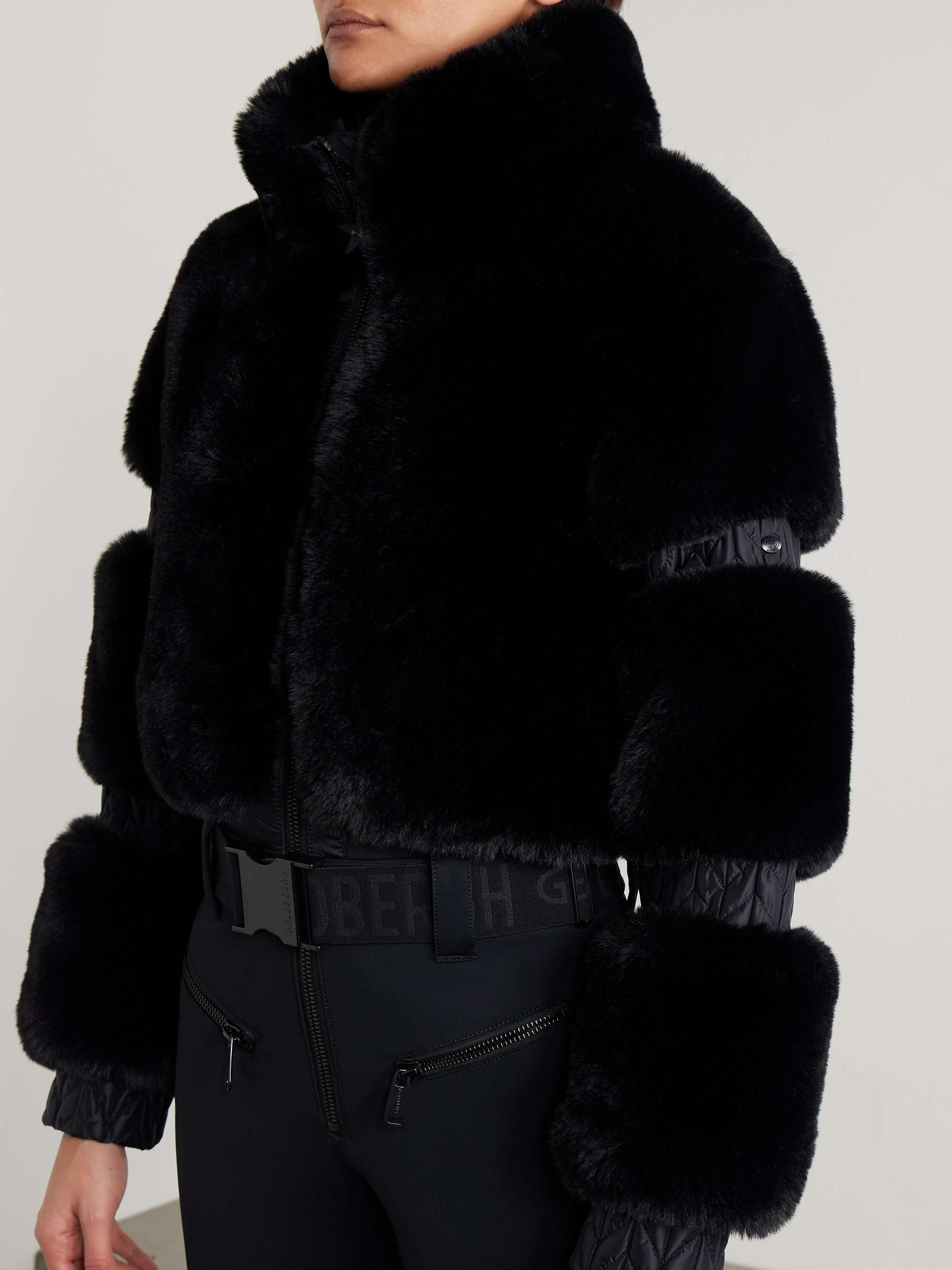 Lieke belted faux-fur ski suit view
