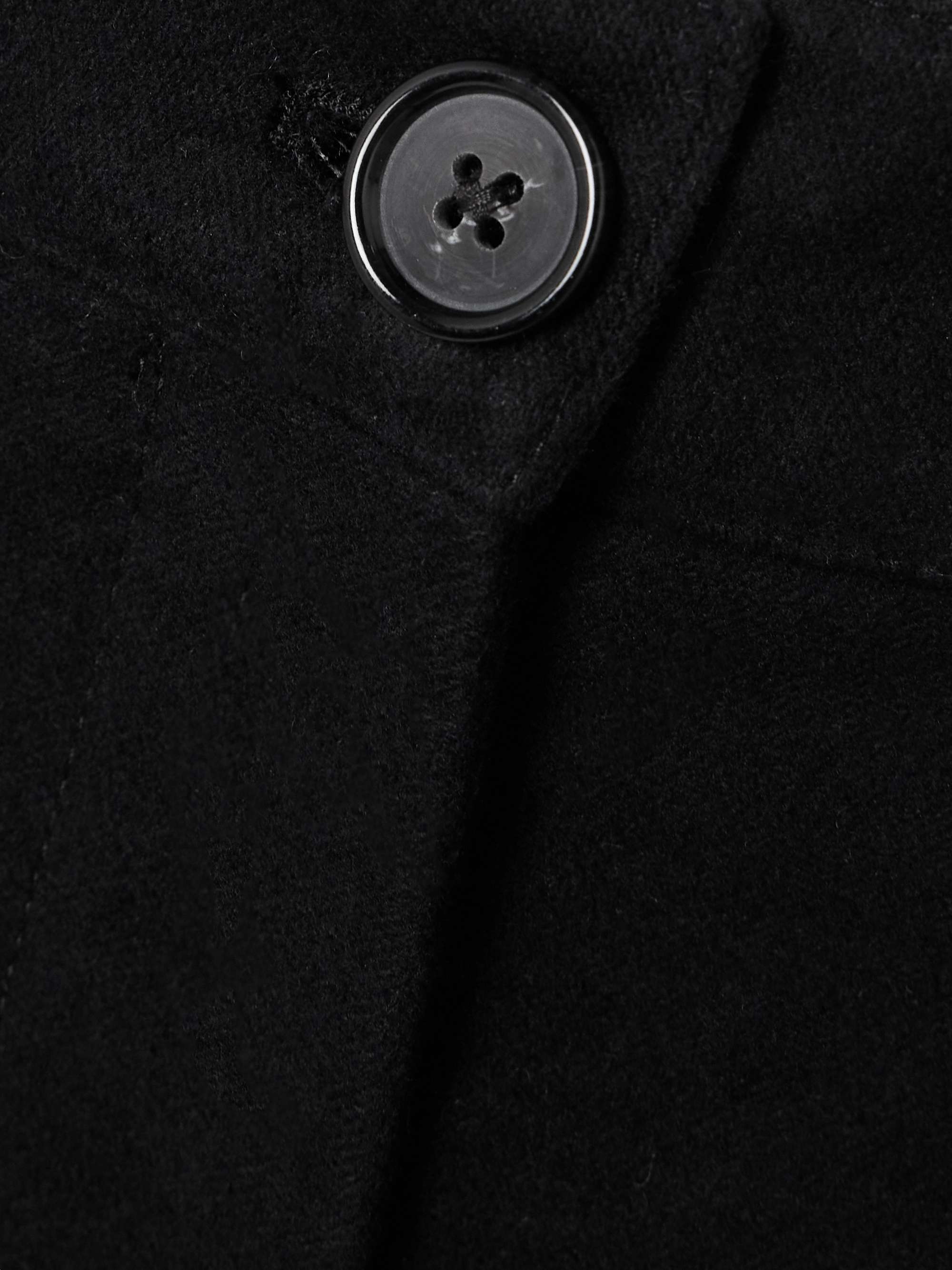 Flared organic cotton-moleskine pants view
