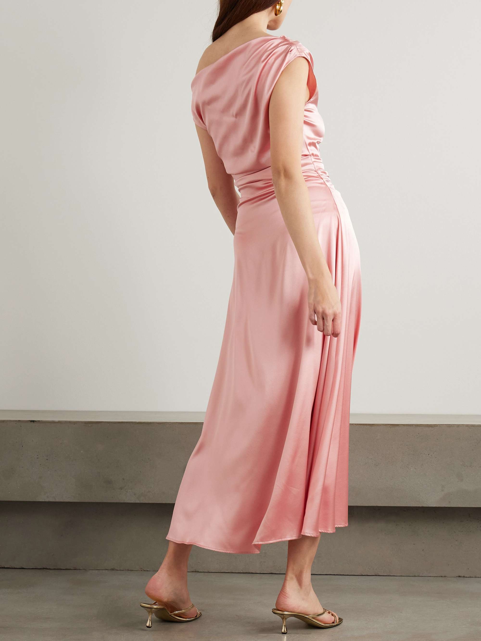 Phare draped silk-blend midi dress view