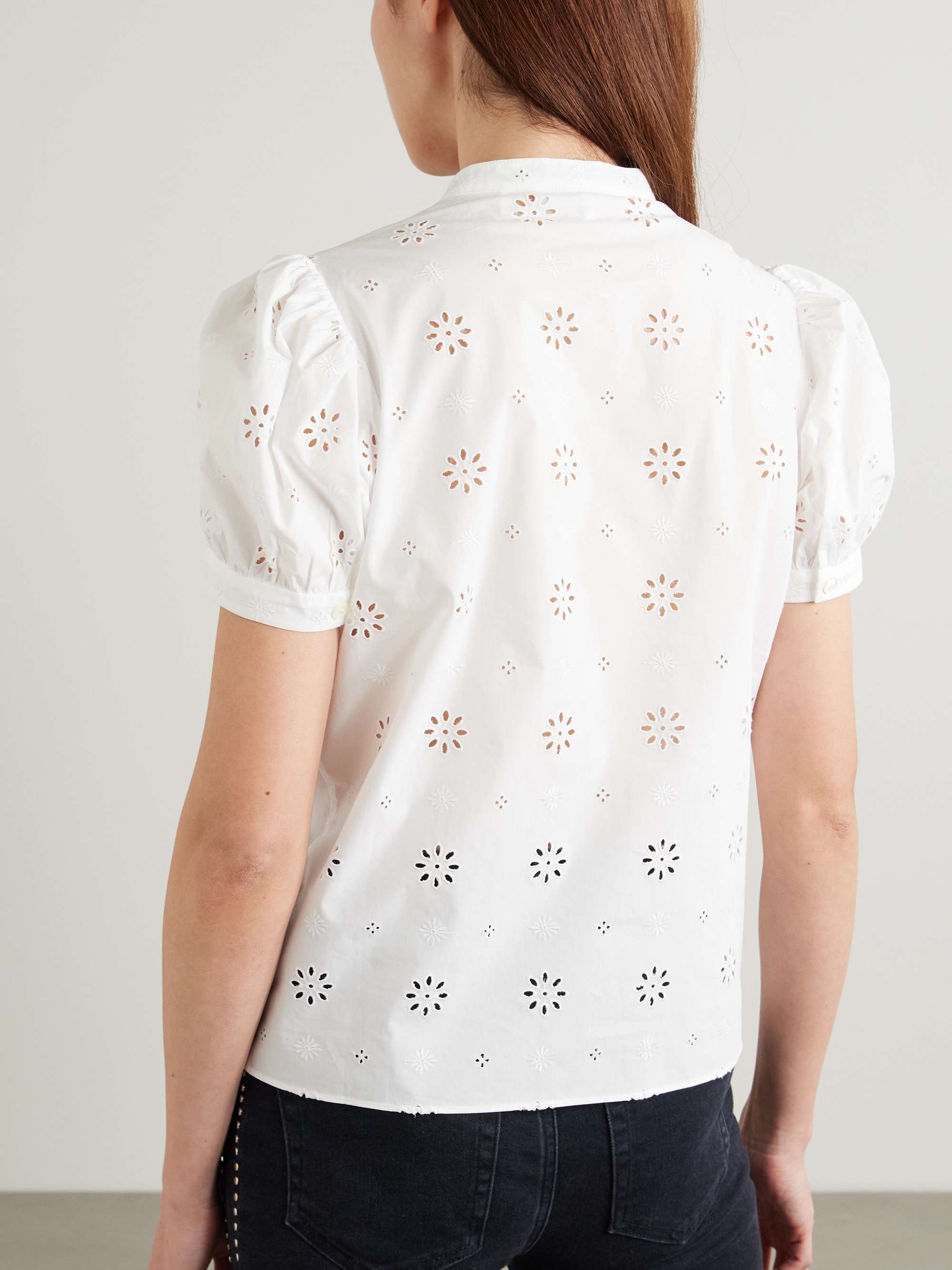The Eyelet broderie anglaise cotton blouse view