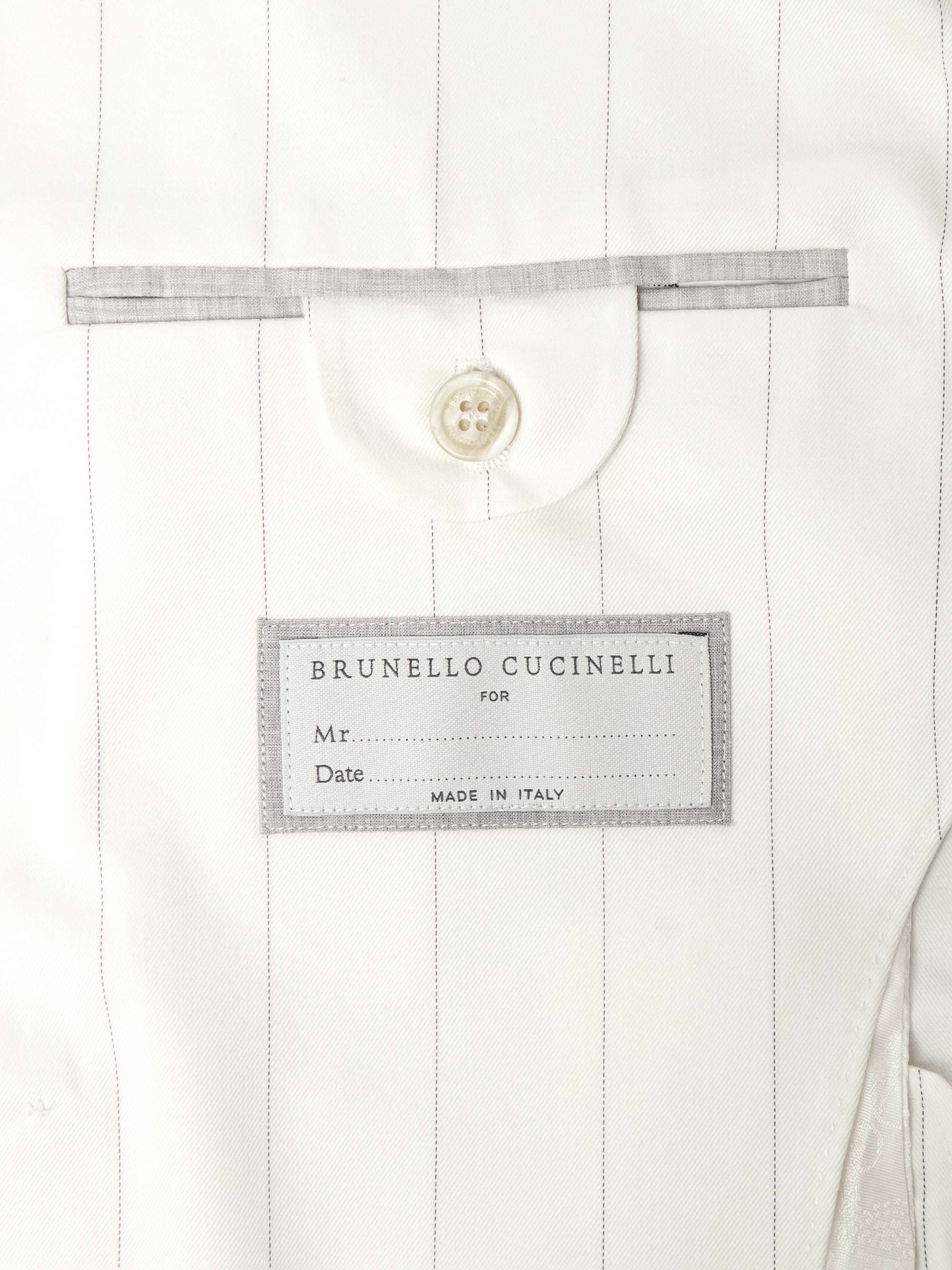 Double-Breasted Pinstriped Wool and Cotton-Blend Twill Blazer view