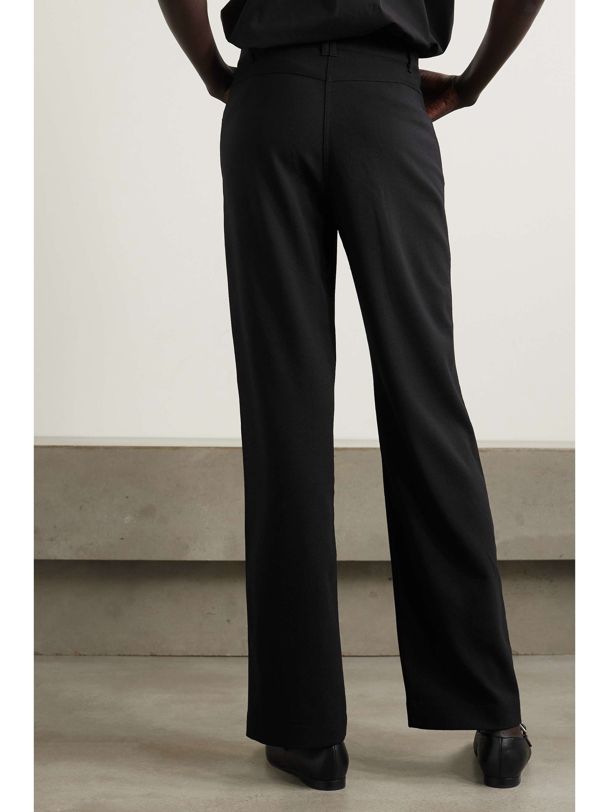+ NET SUSTAIN wool-blend crepe straight-leg pants view