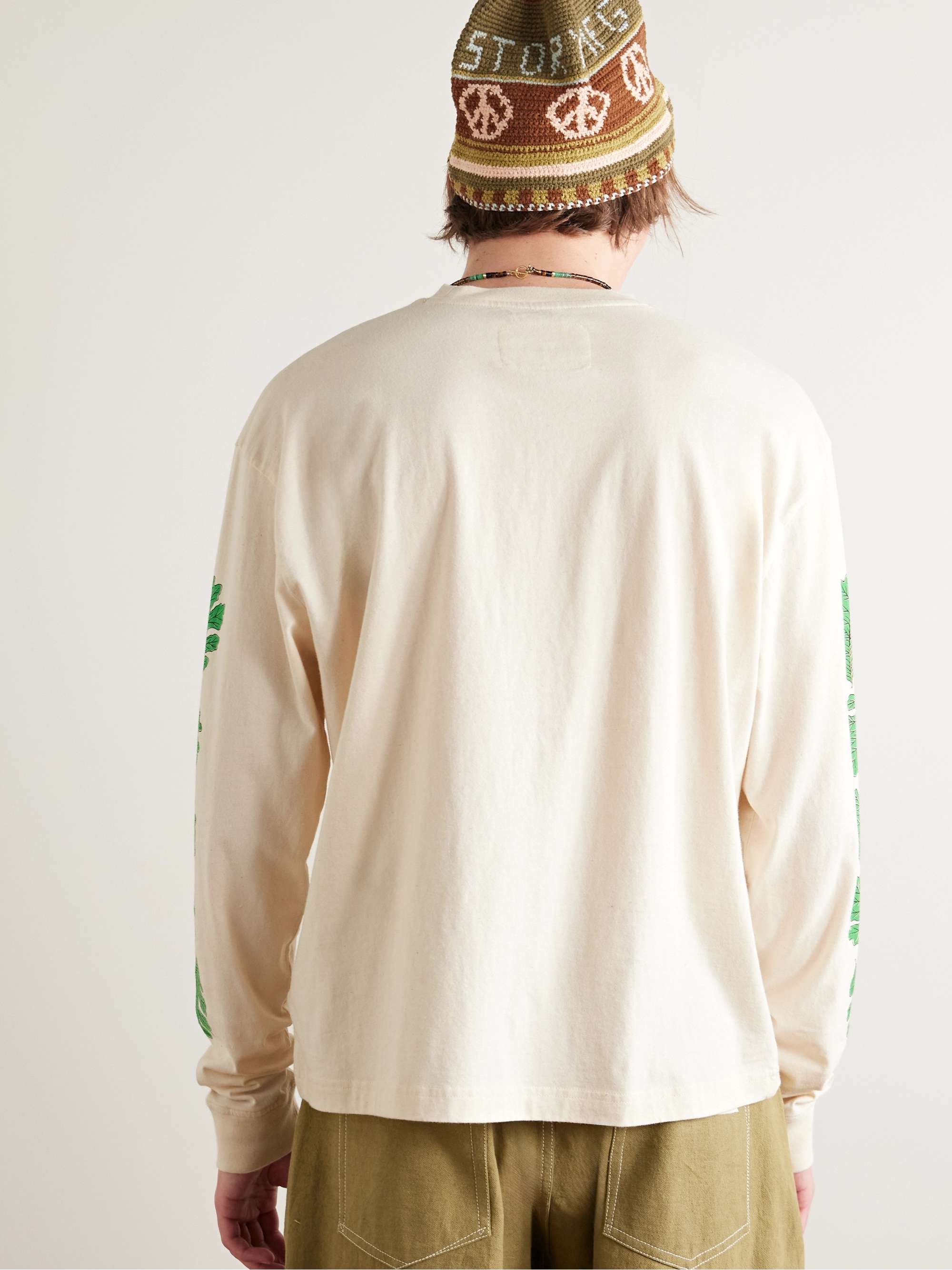 Grateful Printed Organic Cotton-Jersey T-Shirt view
