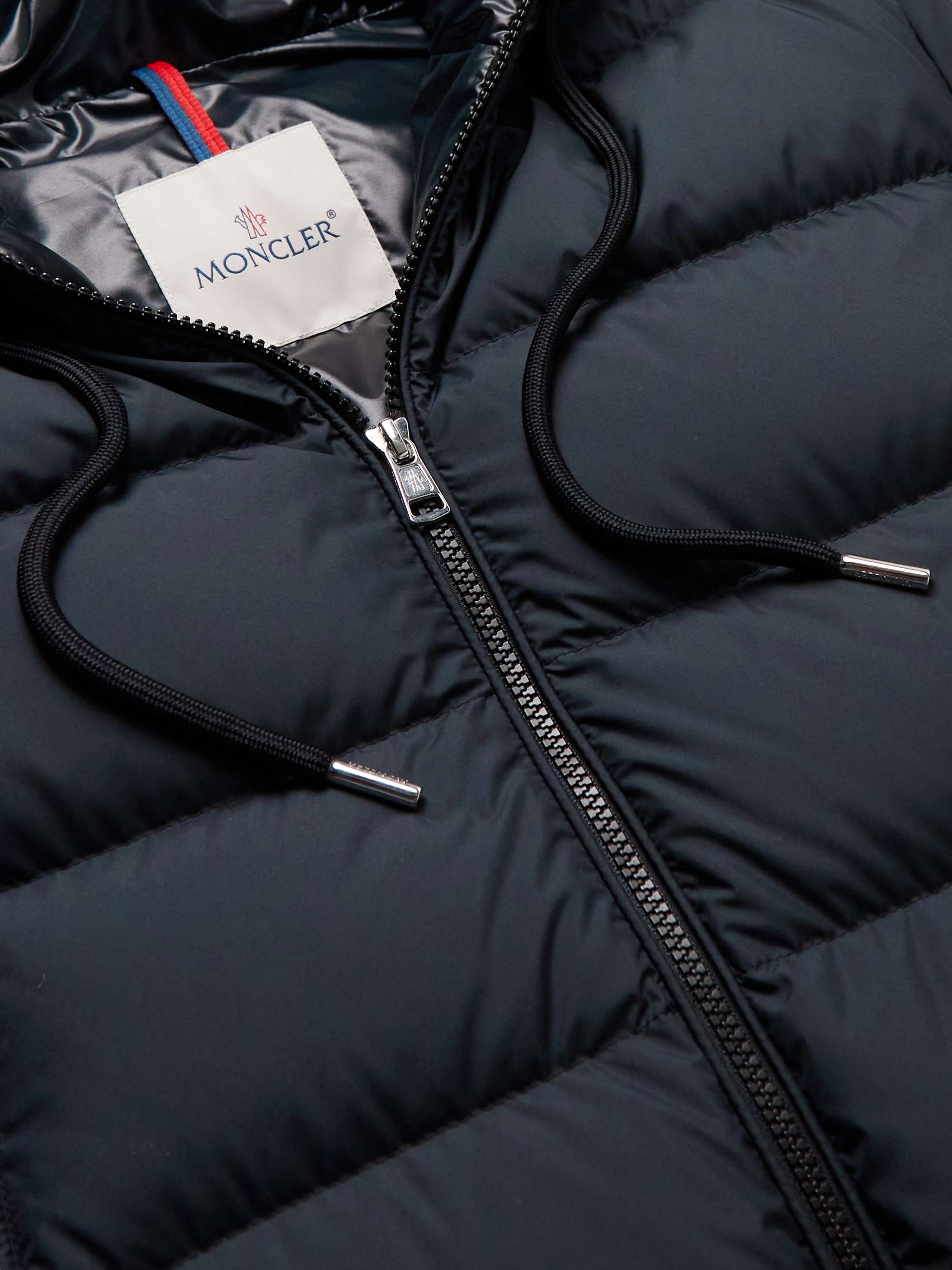 Cardere Logo-Print Quilted Shell Hooded Down Jacket view